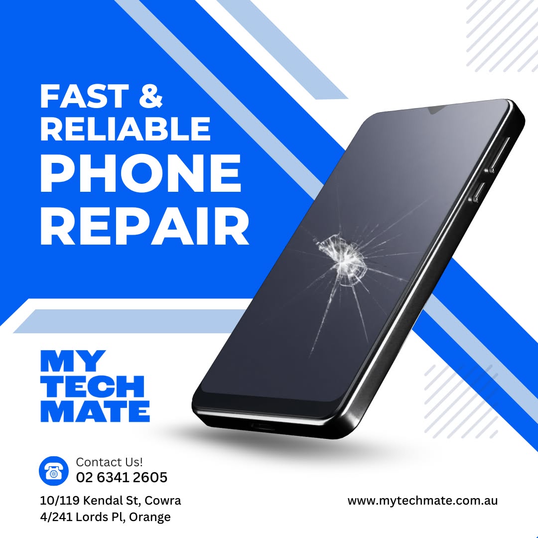 MyTech Mate Orange Facebook ad: Got a cracked PC or Mobile screen?