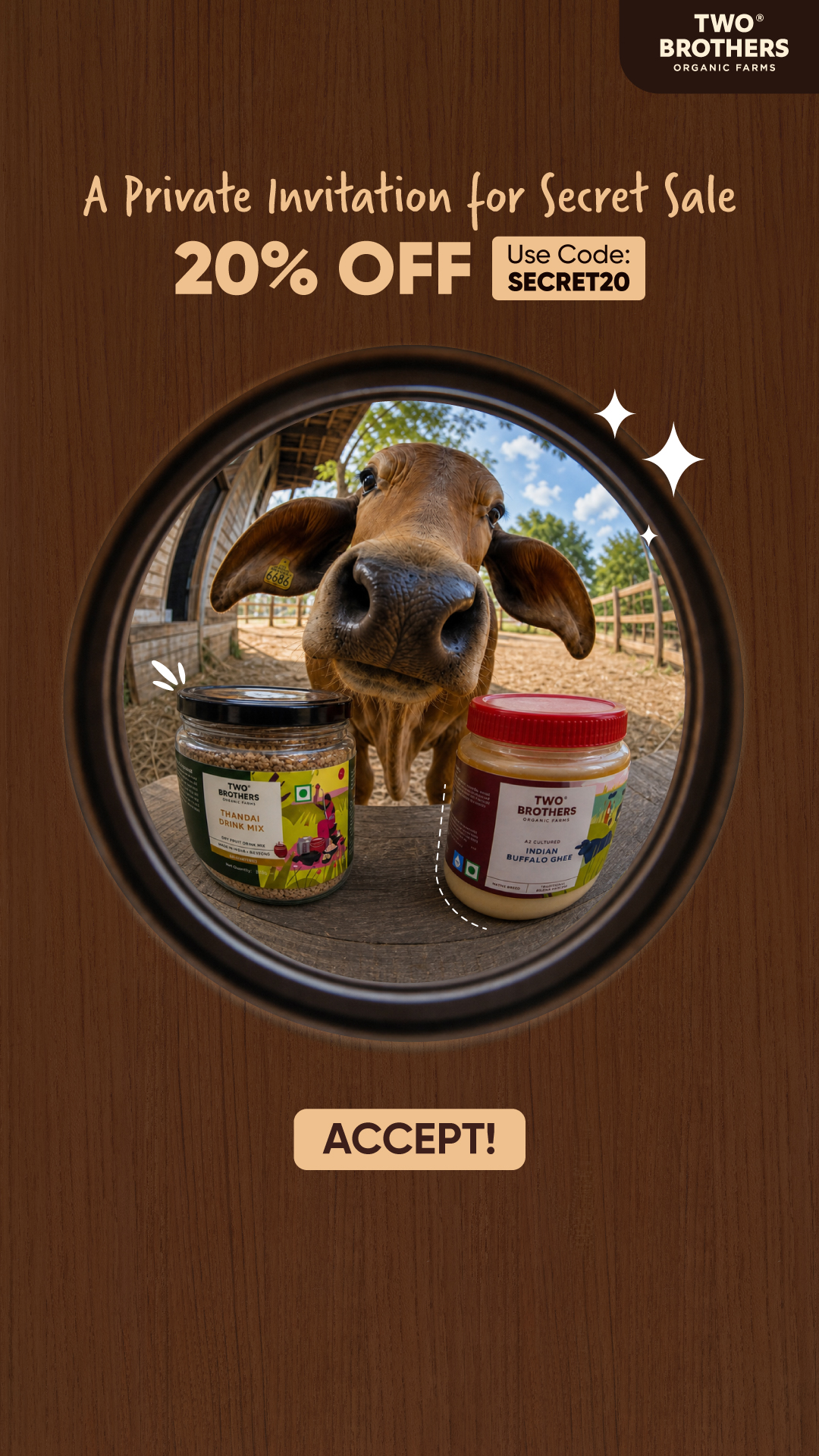 Two Brothers Organic Farms Facebook ad