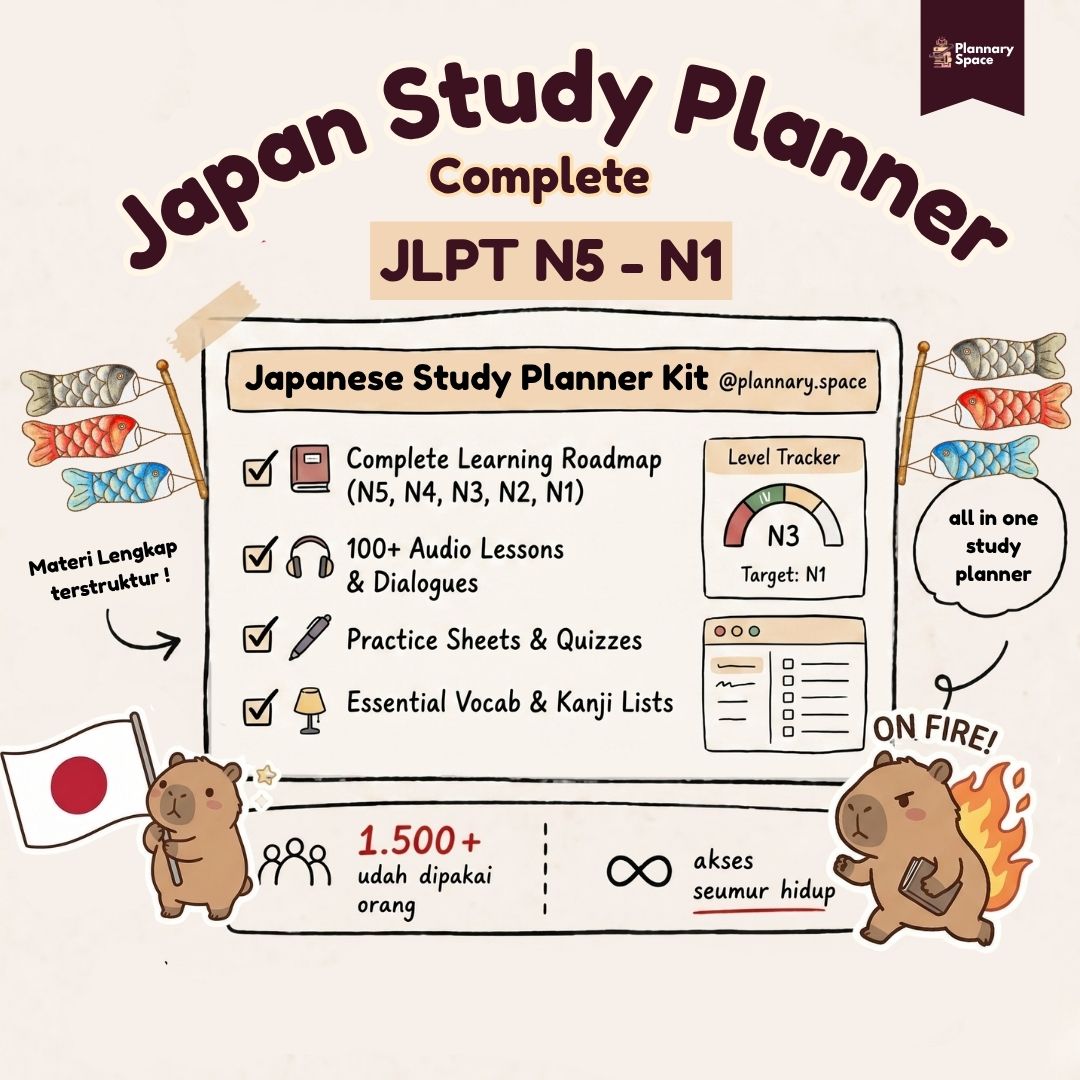 Plannary Space Facebook ad: LOLOS JLPT 2026