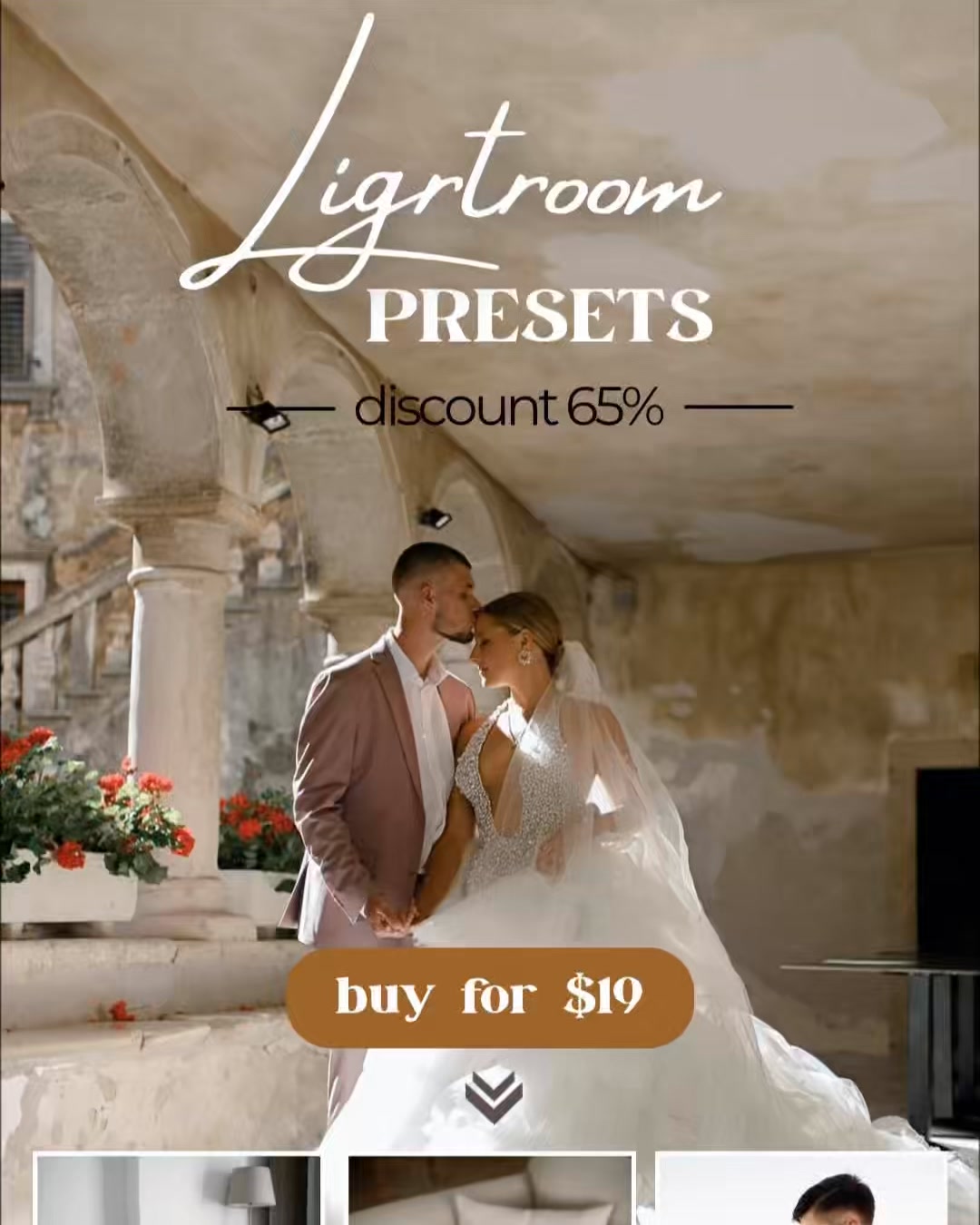 Wedding photographer Oksana Kirik Facebook ad: Wedding presets for Lightroom