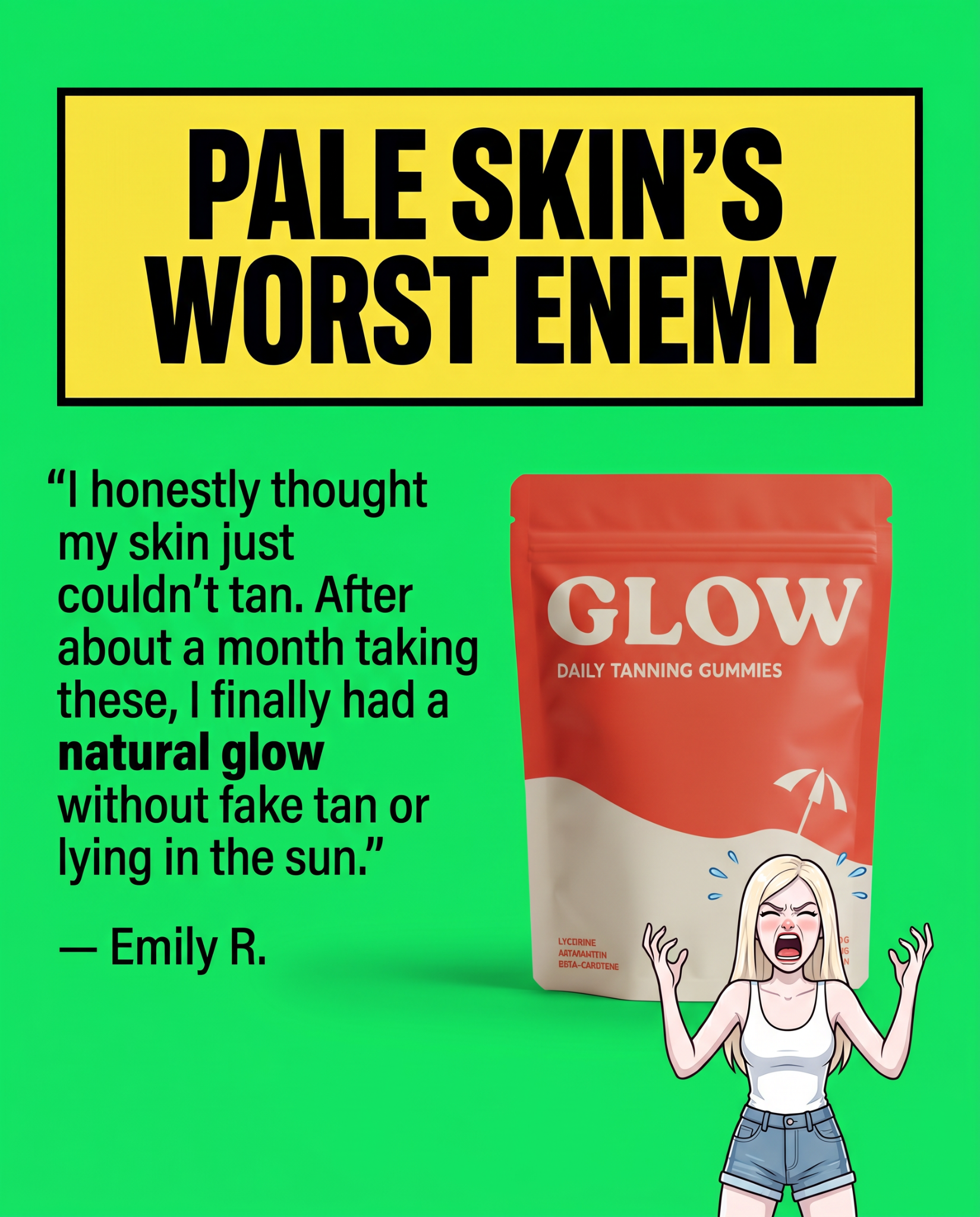 Glow Gummies Facebook ad