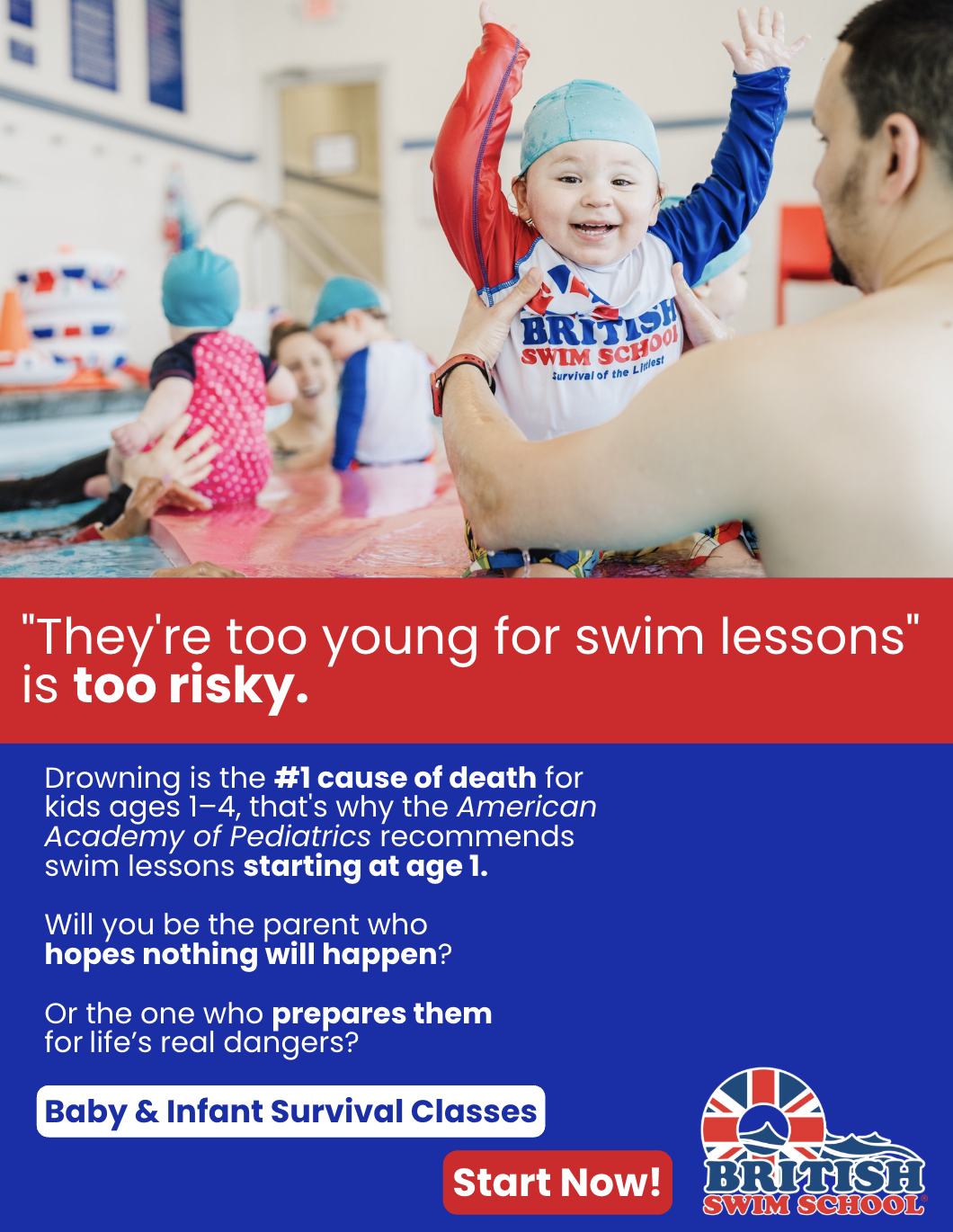 British Swim School HWF Facebook ad