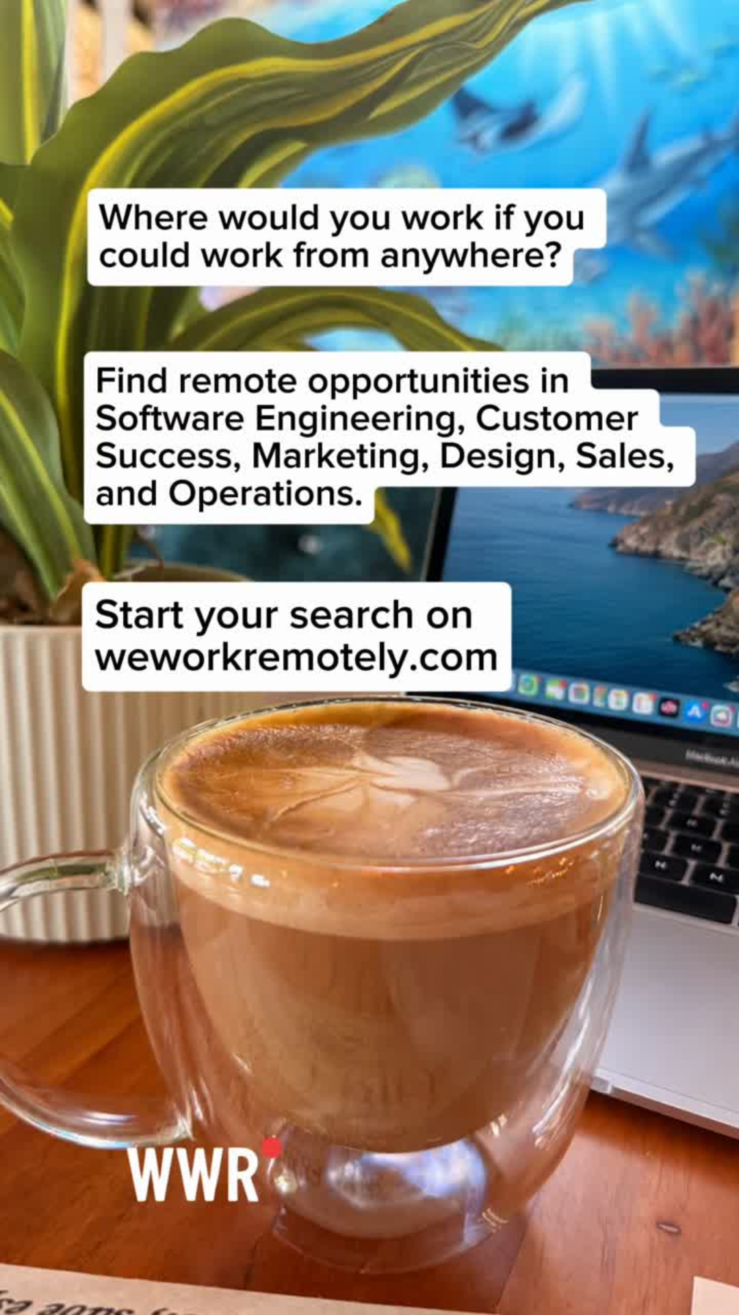 We Work Remotely Facebook ad