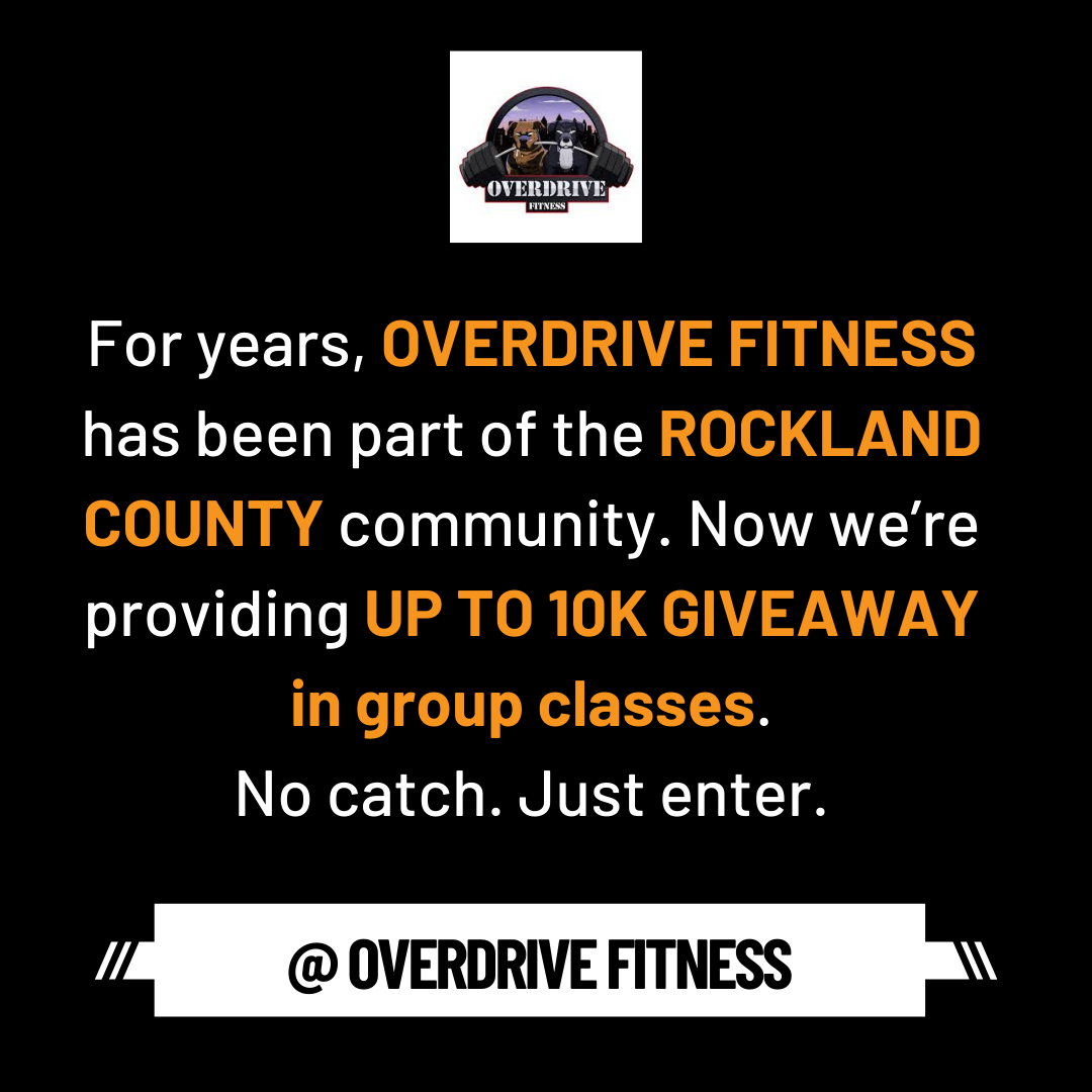 Overdrive Fitness Facebook ad: Got Fitness Goals? Enter to WIN!