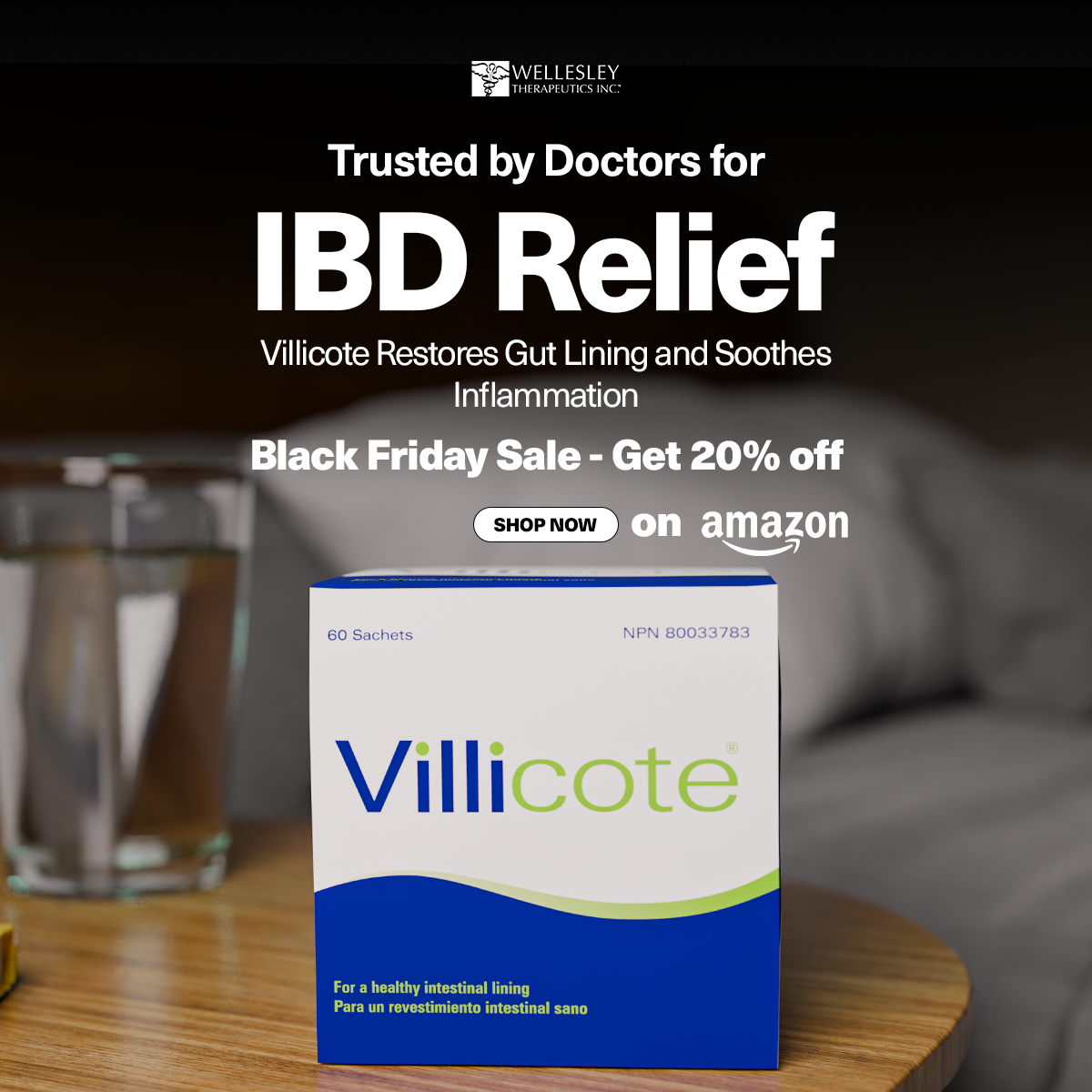 Wellesley Therapeutics Facebook ad: Say goodbye to joint discomfort and stiffness.