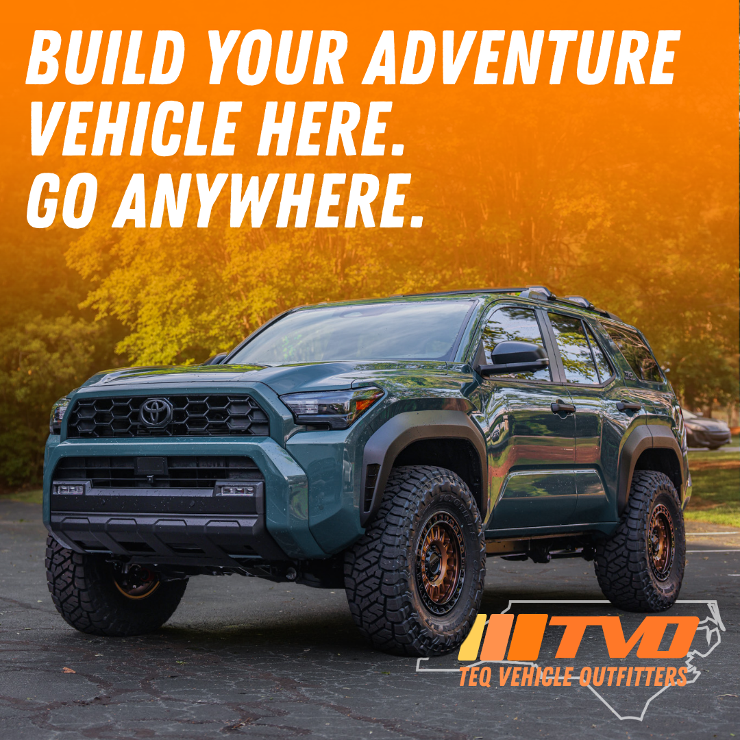 TEQ Vehicle Outfitters Facebook ad: Raleigh and surrounding areas, upgrade your Toyota and…