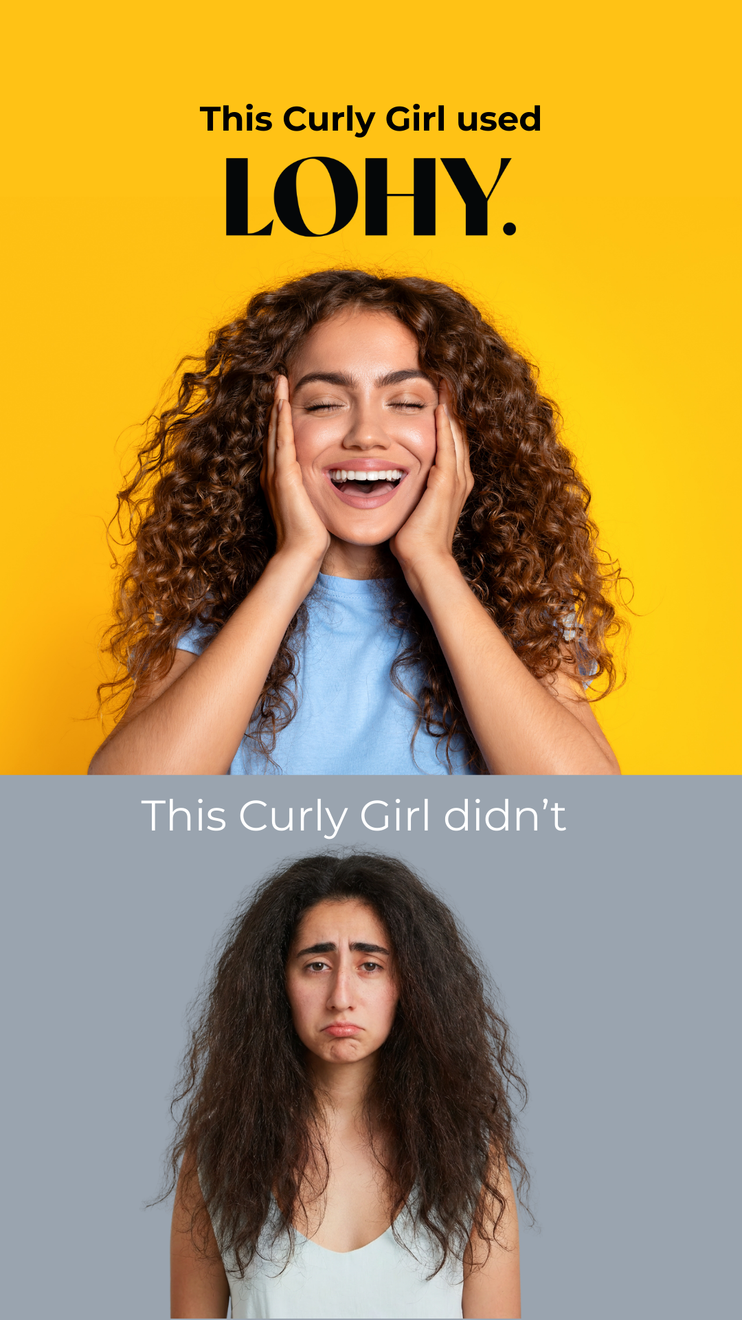 LOHY. Curls Facebook ad