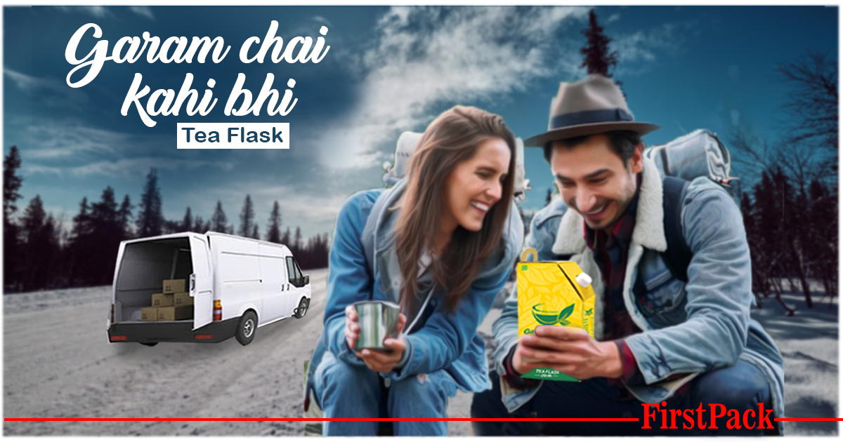 FirstPack- Paper Tea Flask Box Facebook ad