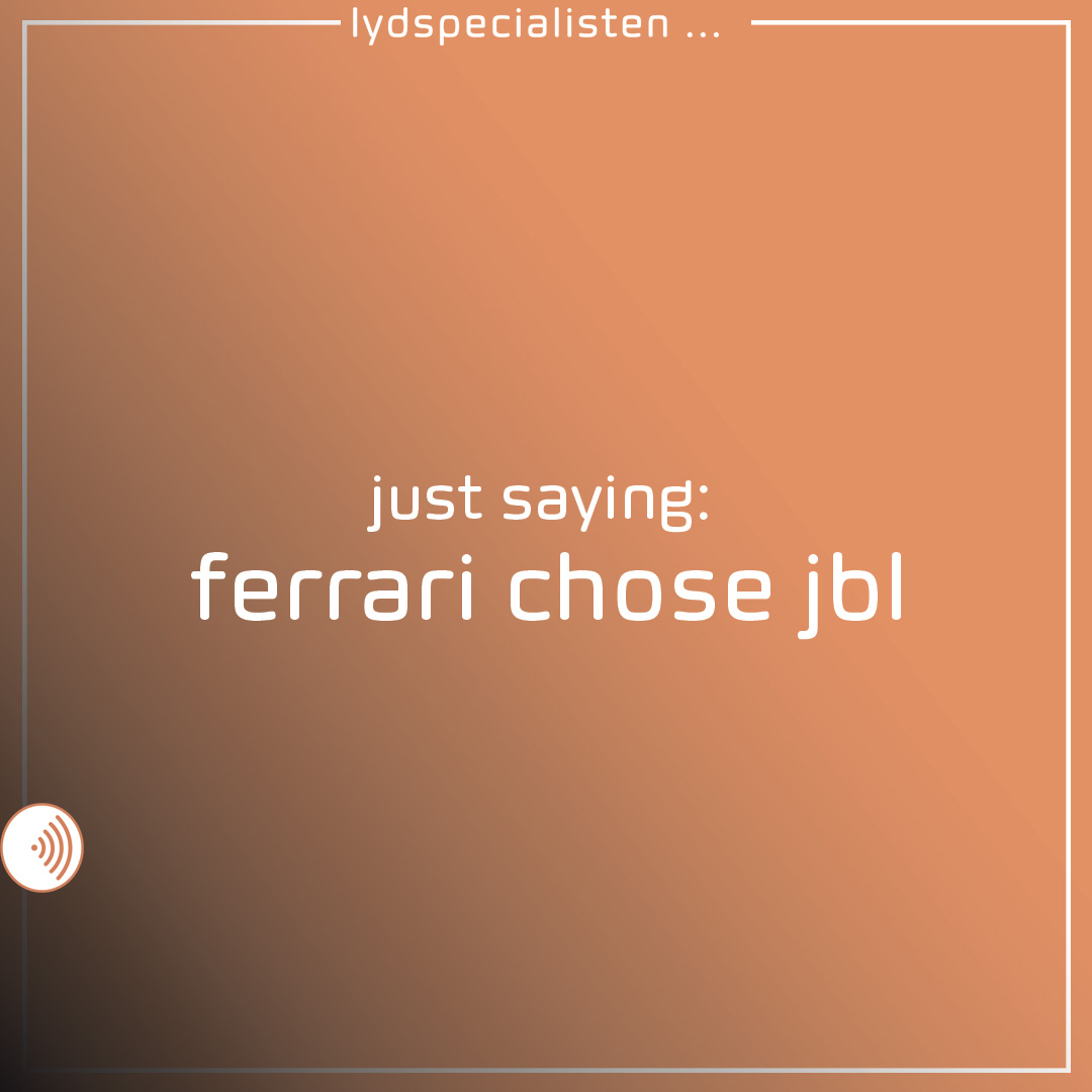 Lydspecialisten Facebook ad: Built to make you feel something