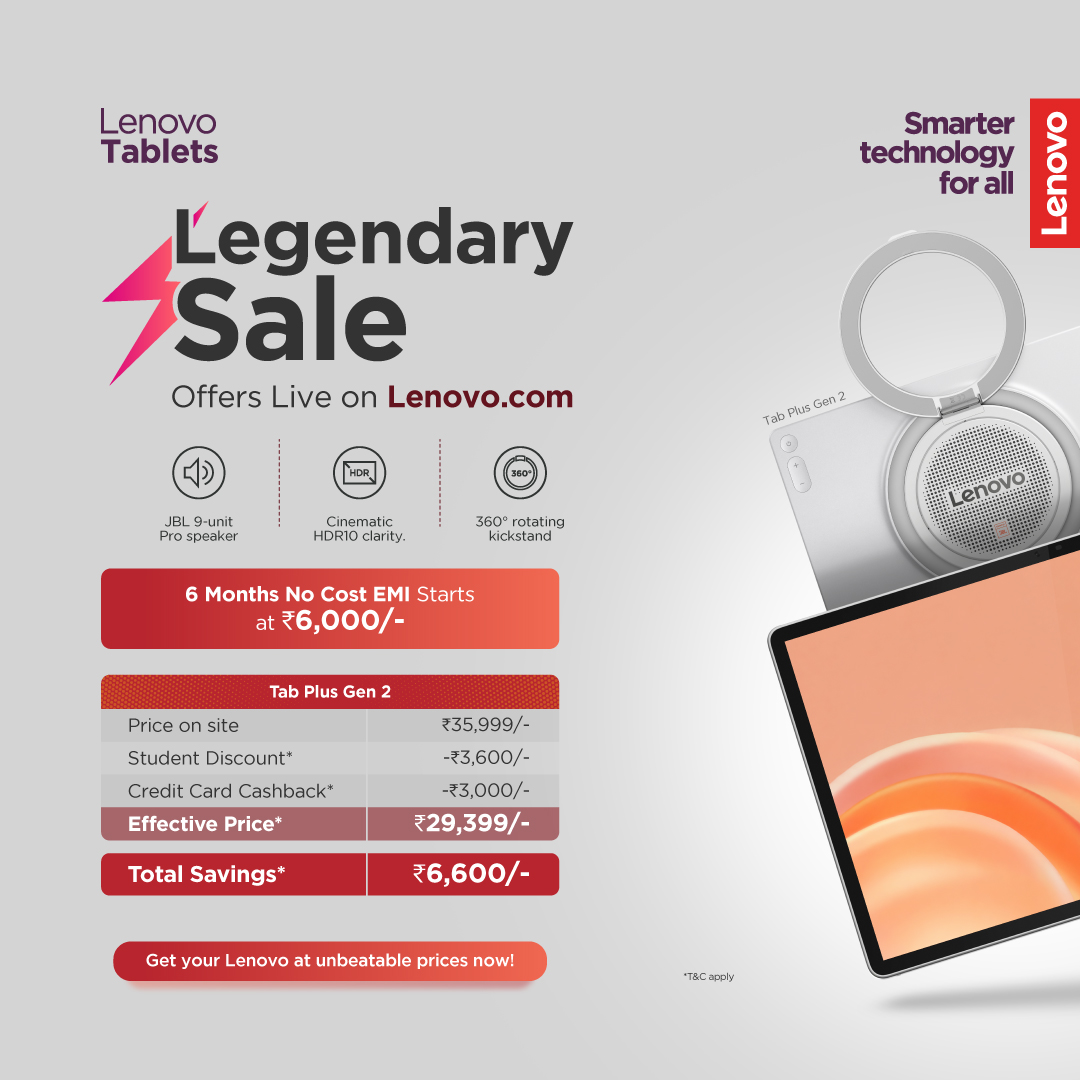 Lenovo India Facebook ad