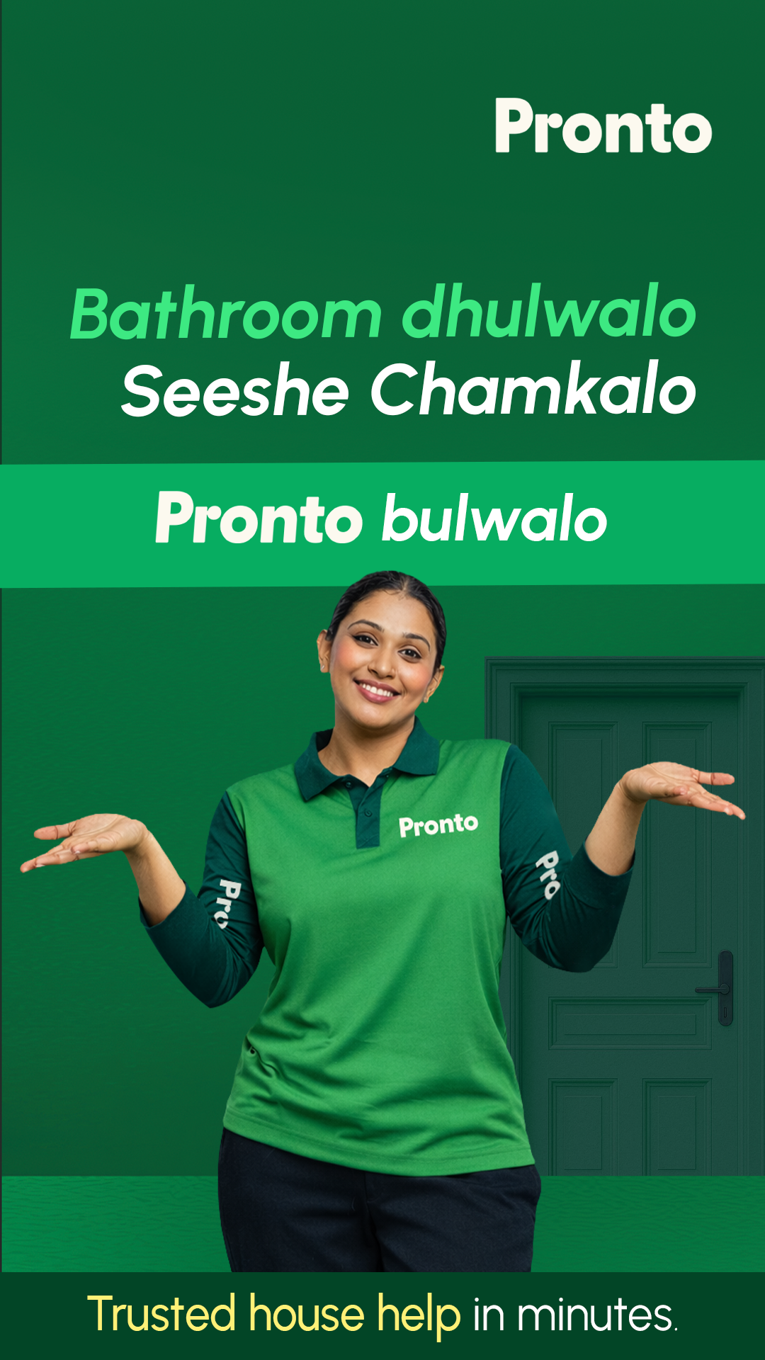 Pronto - India's 10 Minute Home Services App Facebook ad