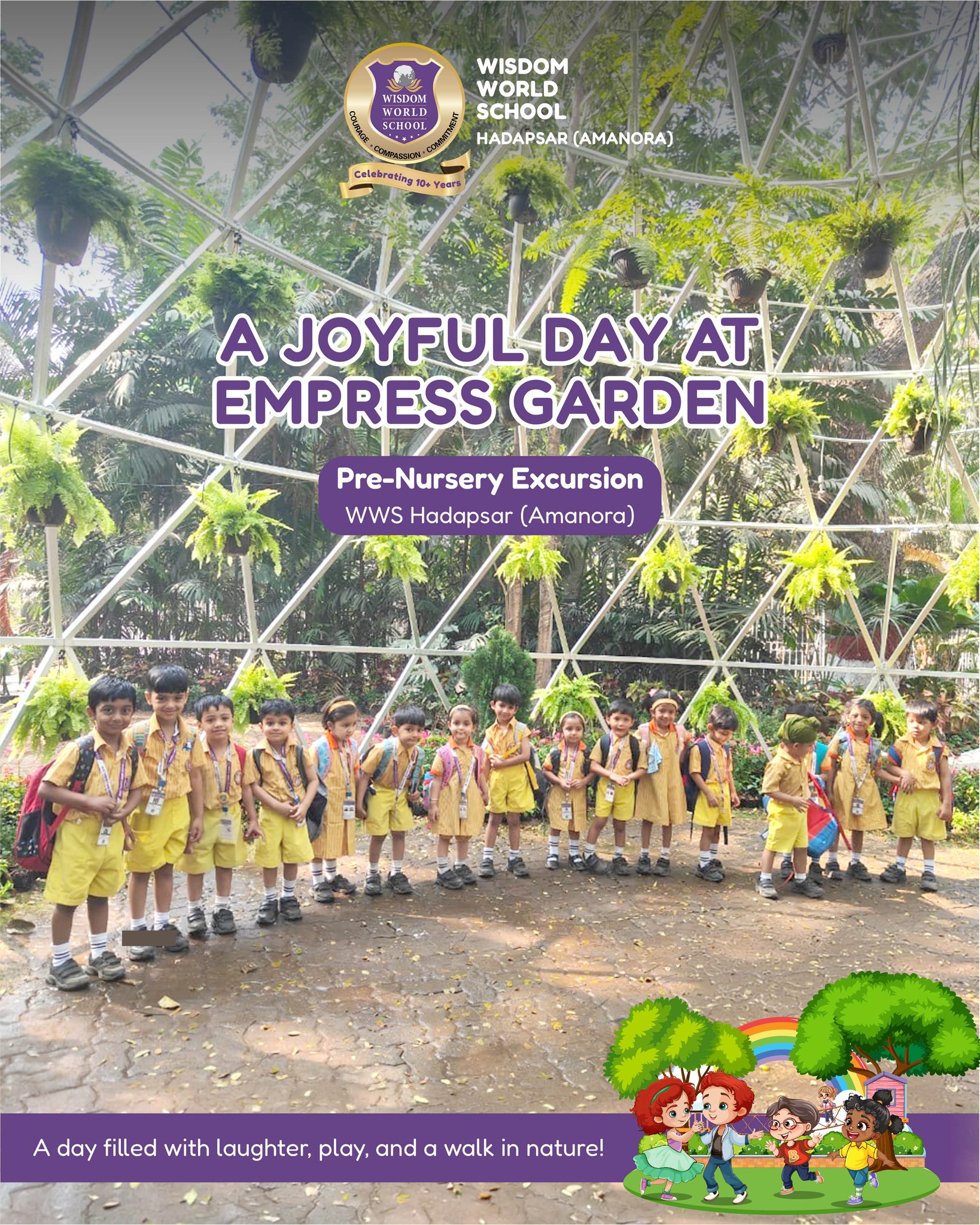 Wisdom World School Facebook ad: Our Pre-Nursery little ones from WWS Hadapsar (Amanora)…