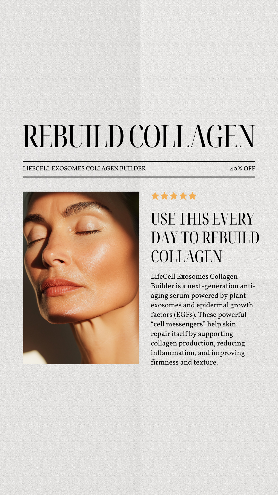 LifeCell Skin Facebook ad