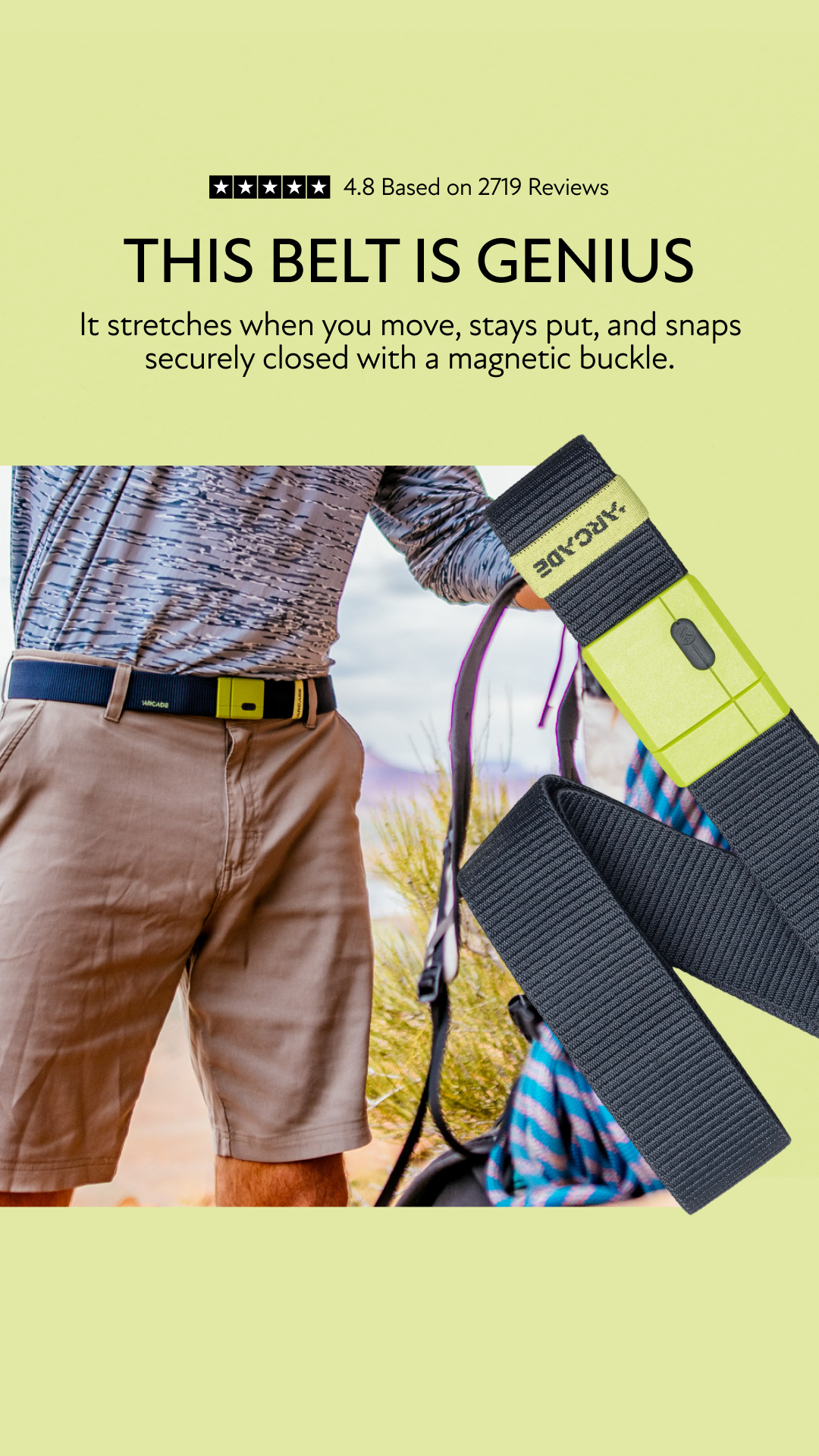 Arcade Belts Facebook ad