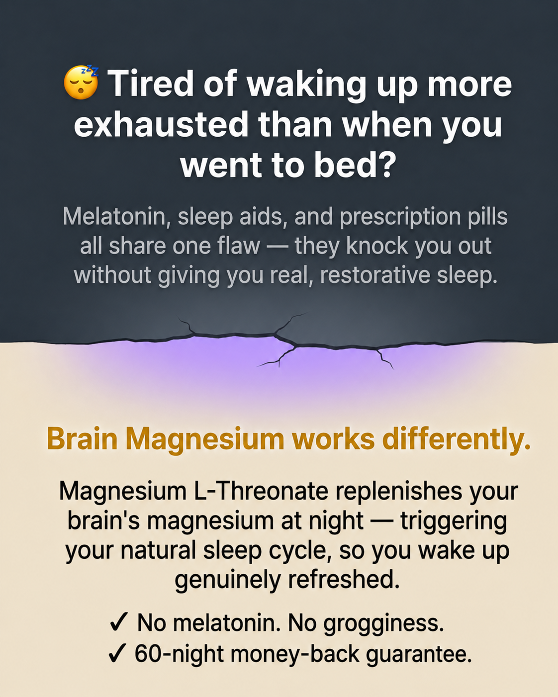 Spilak Facebook ad: The Only Magnesium That Reaches Your Brain