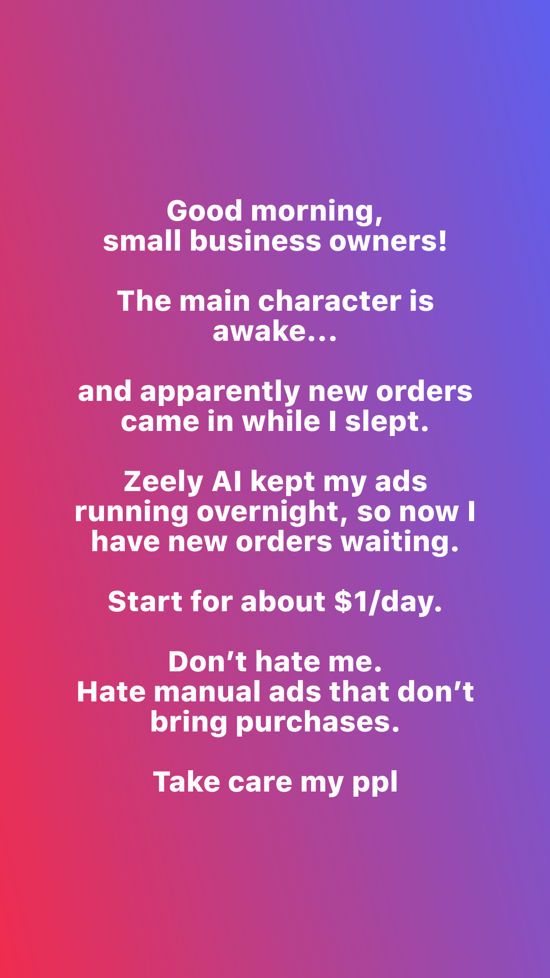 Zeely: Grow Sales with AI Facebook ad