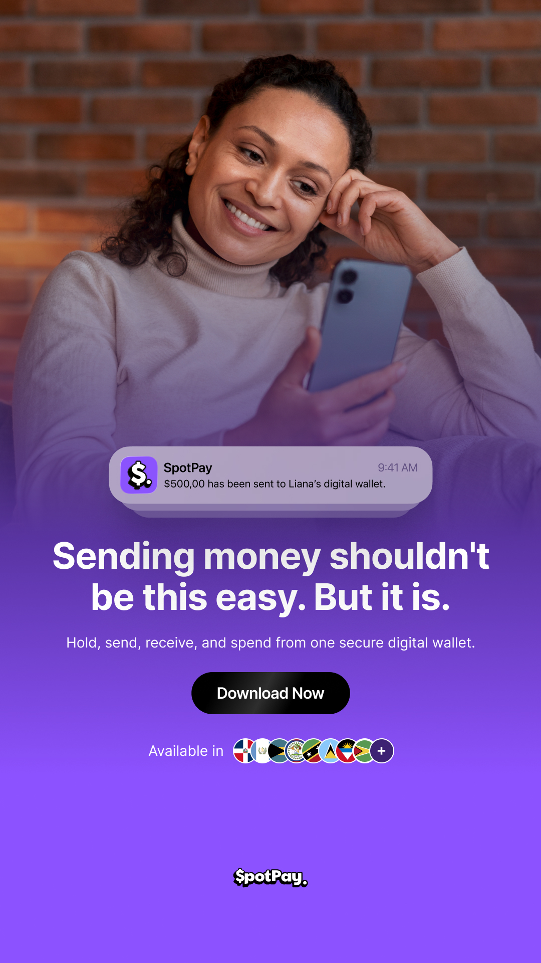 SpotPay Facebook ad