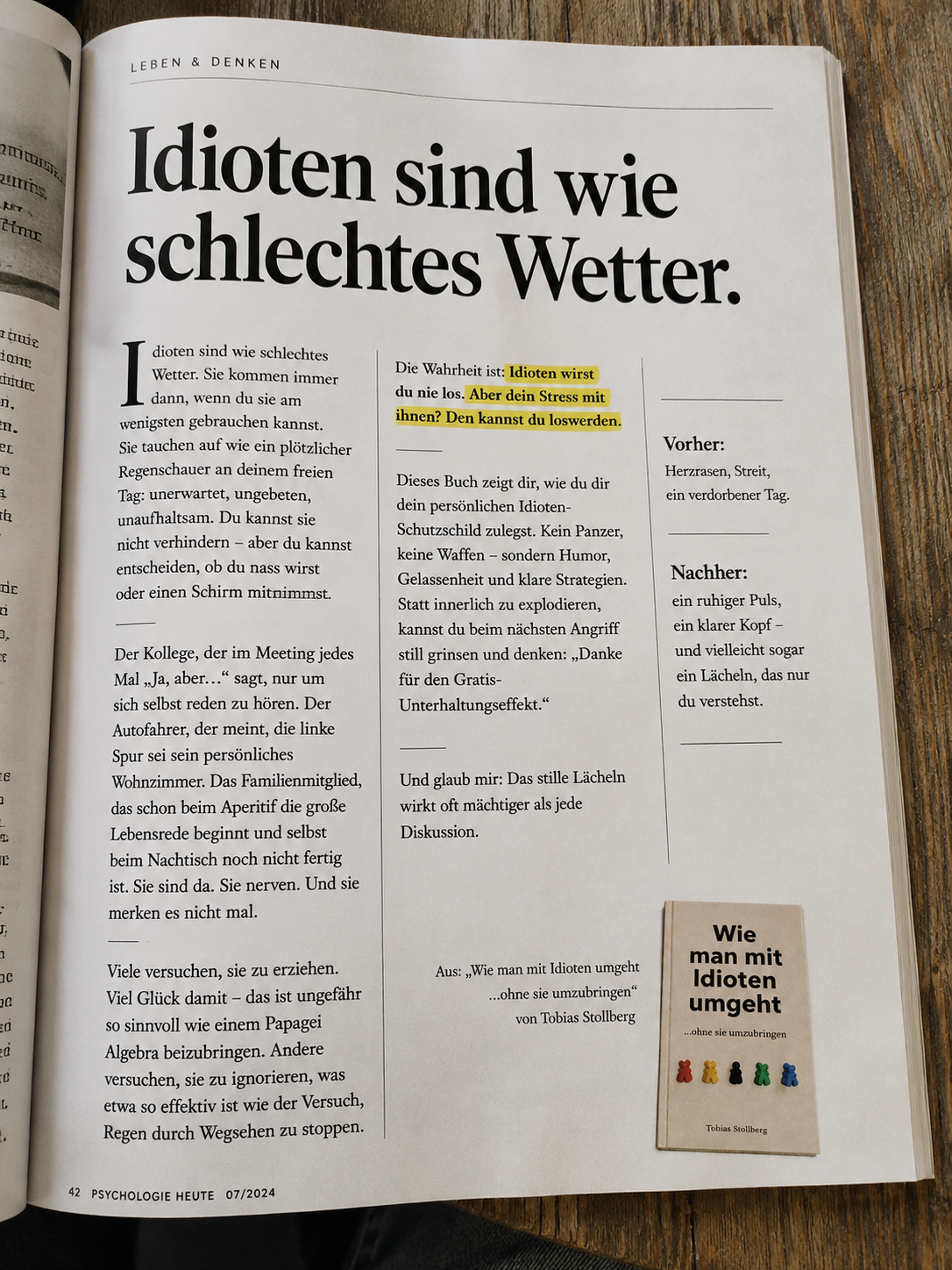 Reichenbacher_Verlag Facebook ad: WIE MAN MIT IDIOTEN UMGEHT - ohne sie umzubringen