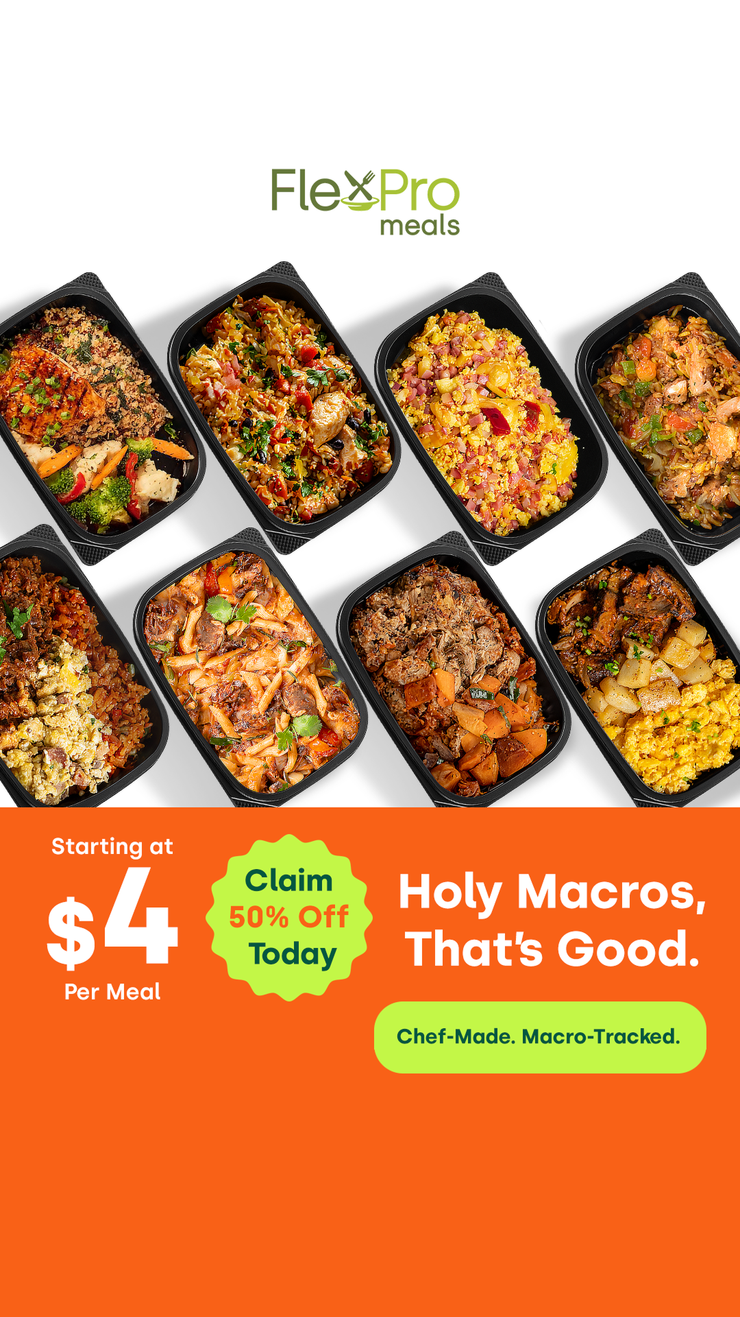 FlexPro Meals Facebook ad
