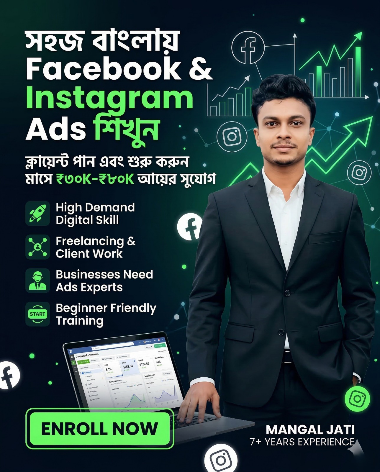 Online Tathya Facebook ad: Beginner Level থেকে Meta Ads শিখুন