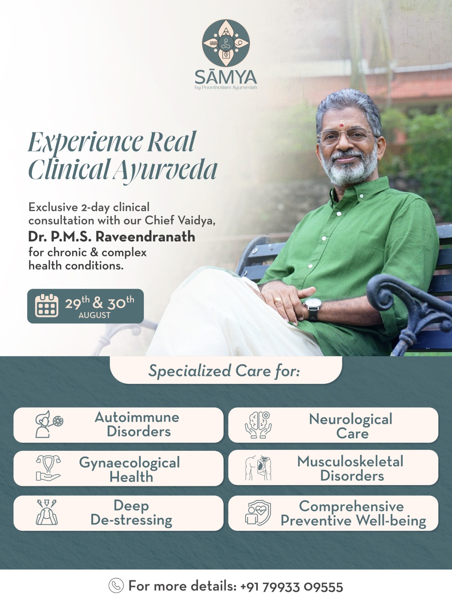 Samya by Poonthottam Ayurvedah Facebook ad: Start Your Healing Journey Today