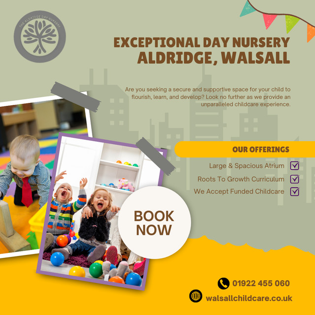 The Aldridge Day Nursery Facebook ad: Book a Tour