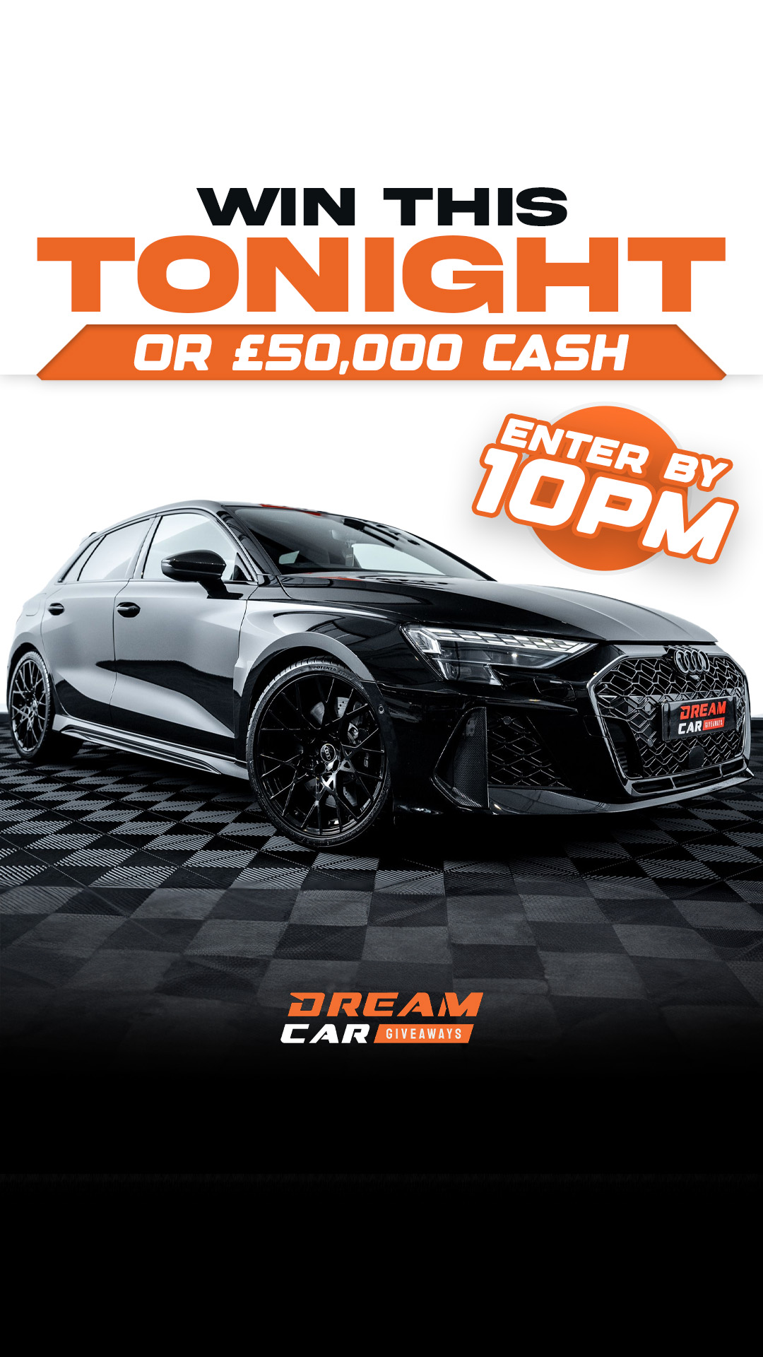 Dream Car Giveaways Facebook ad