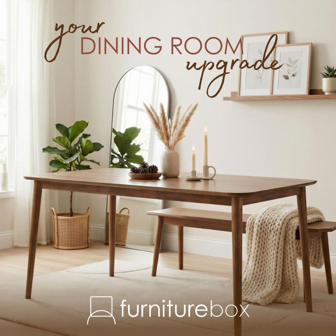 Furniturebox UK Facebook ad: Whether you're after a table for weeknight dinners…