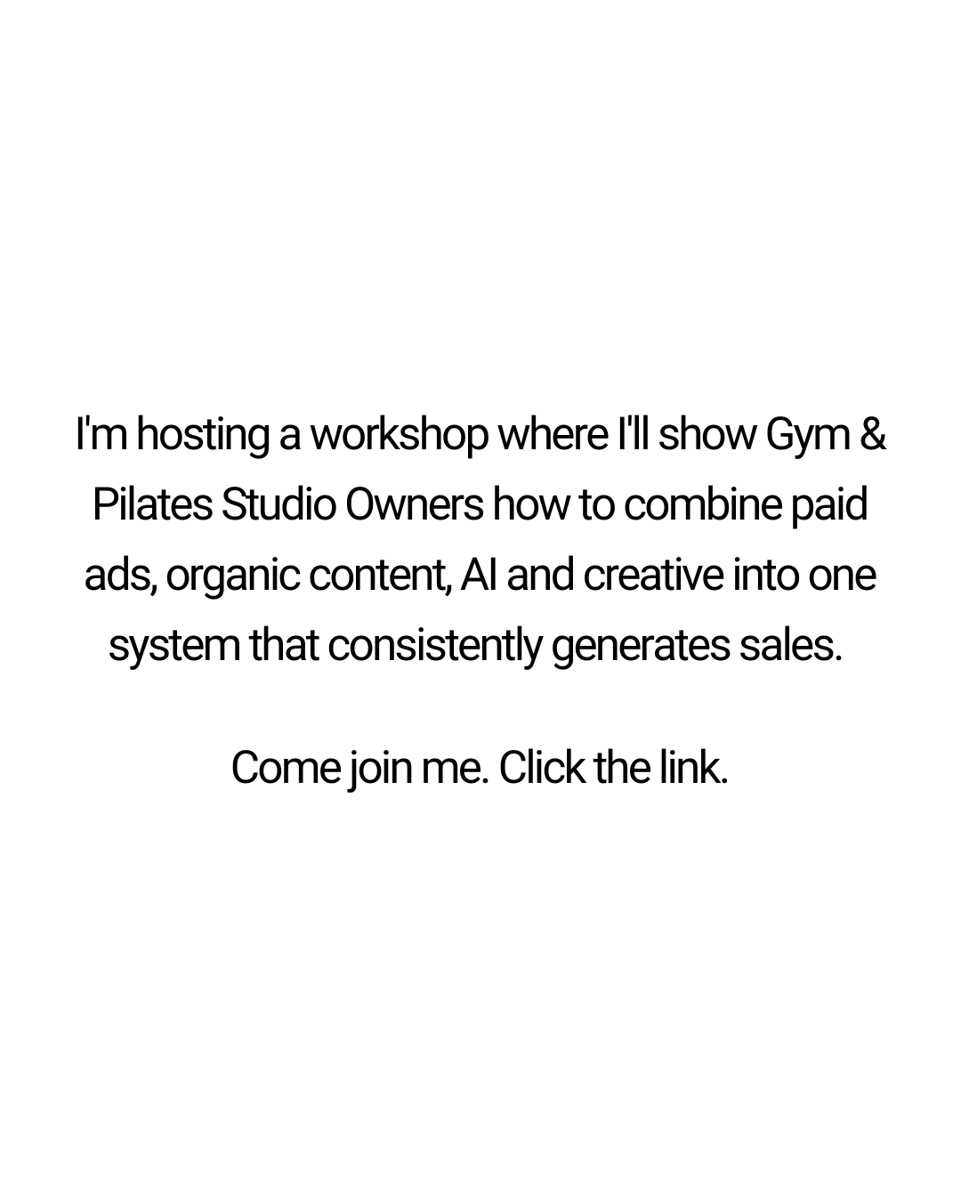 The Geronimo Academy - Studio Growth Experts Facebook ad