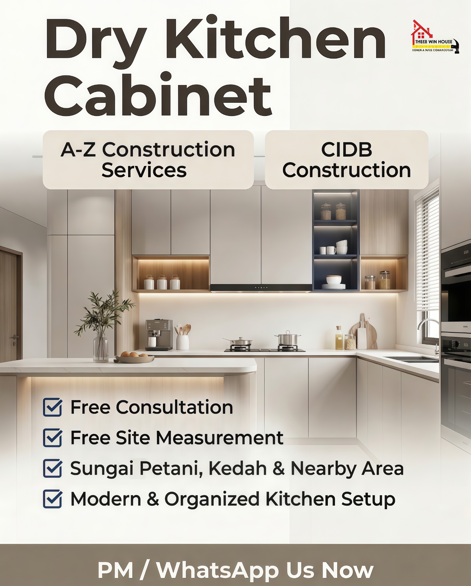 Three Win House Design & Build Construction Facebook ad: A-Z One Stop Renovation