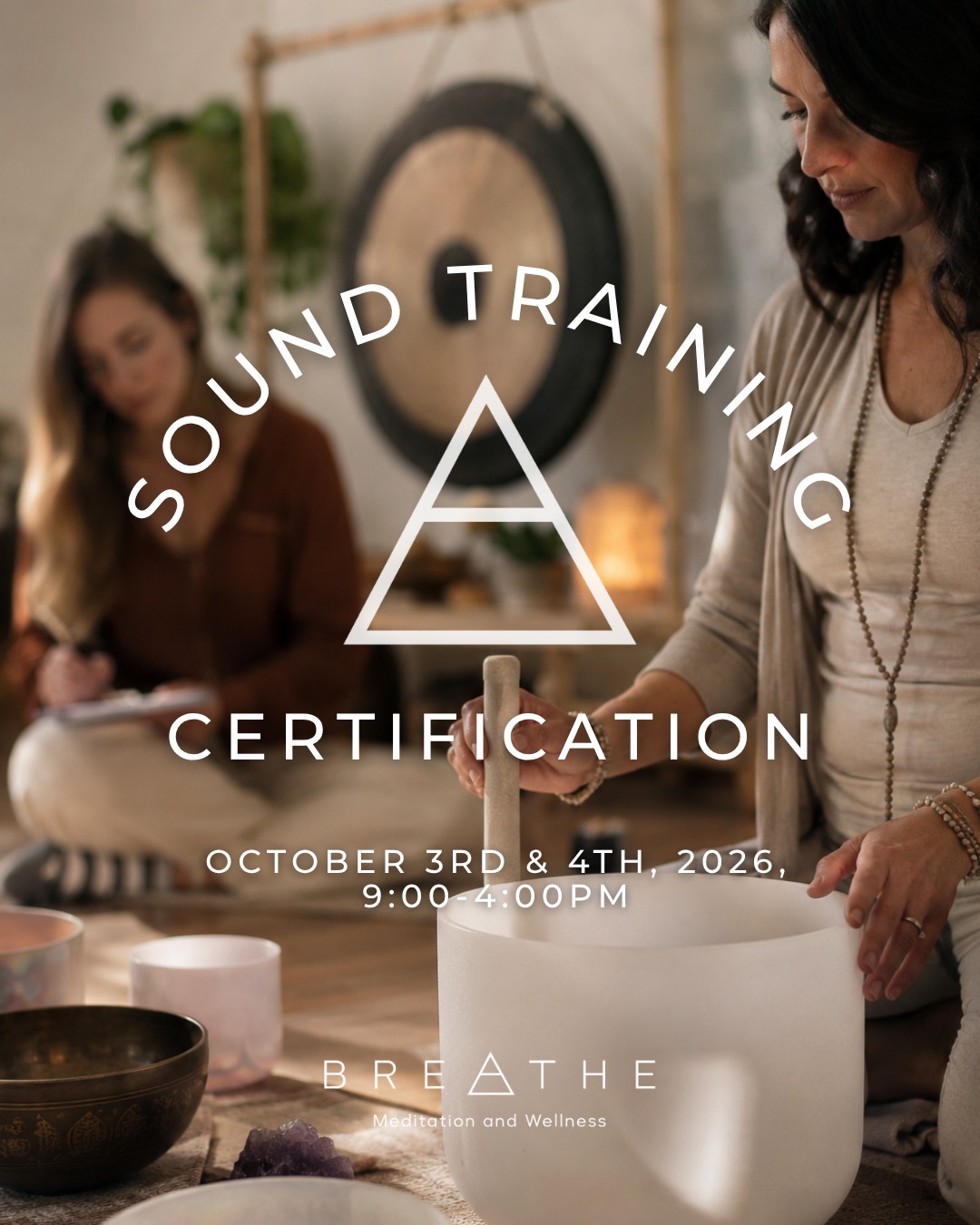Breathe - Meditation & Wellness Facebook ad: SOUND TRAINING CERTIFICATION