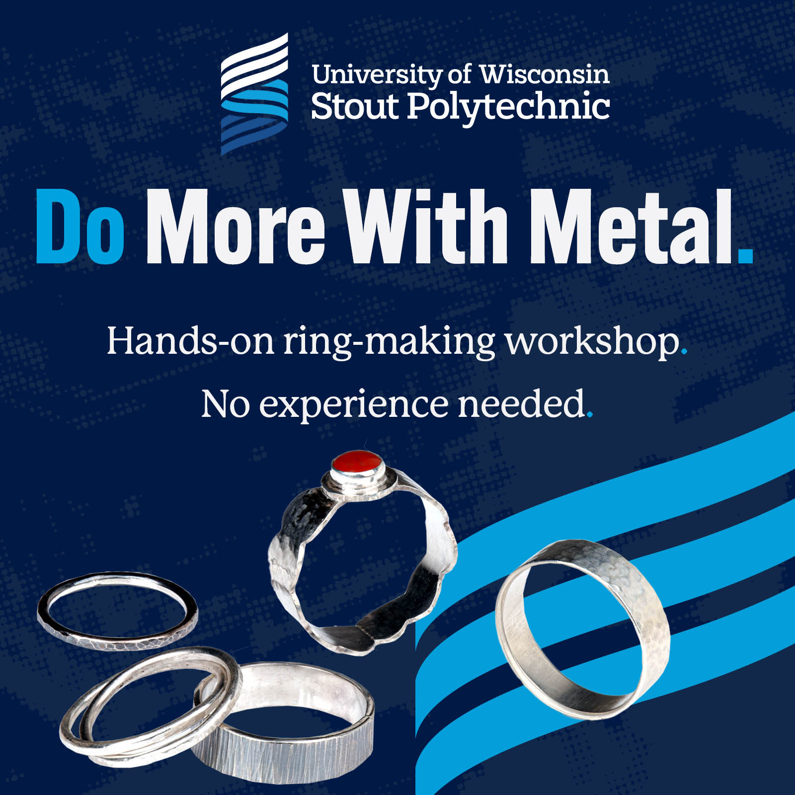 University of Wisconsin-Stout Facebook ad: Metal Art Workshop
