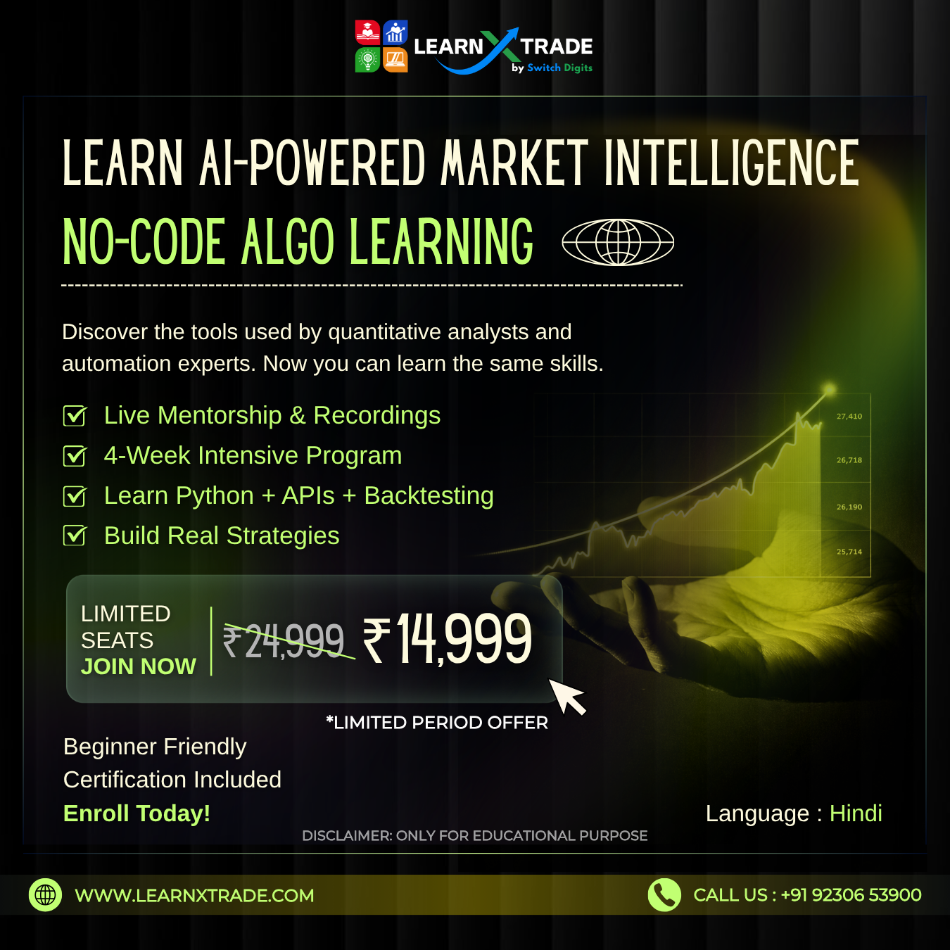 Learn X Trade Academy Facebook ad