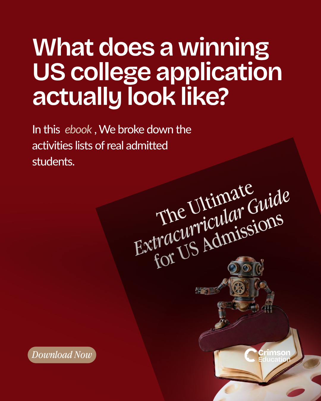 Crimson Education Facebook ad
