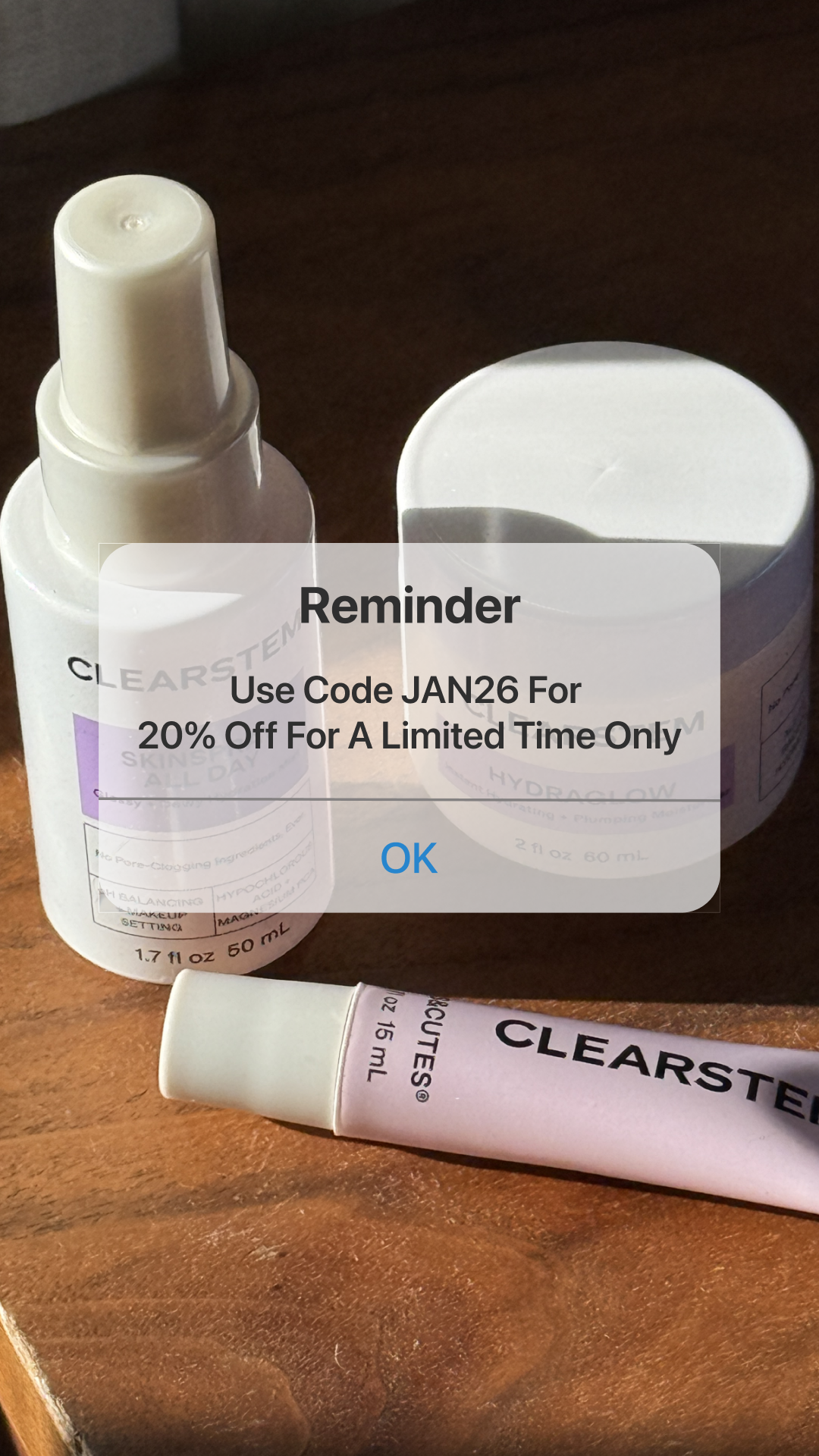 CLEARSTEM Skincare Facebook ad
