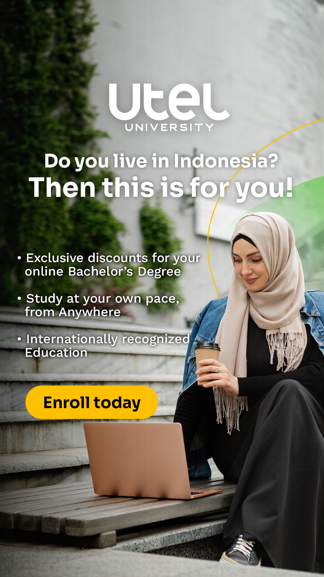 Utel University Facebook ad