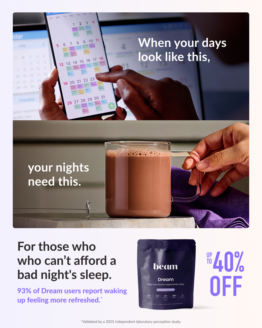 beam Facebook ad