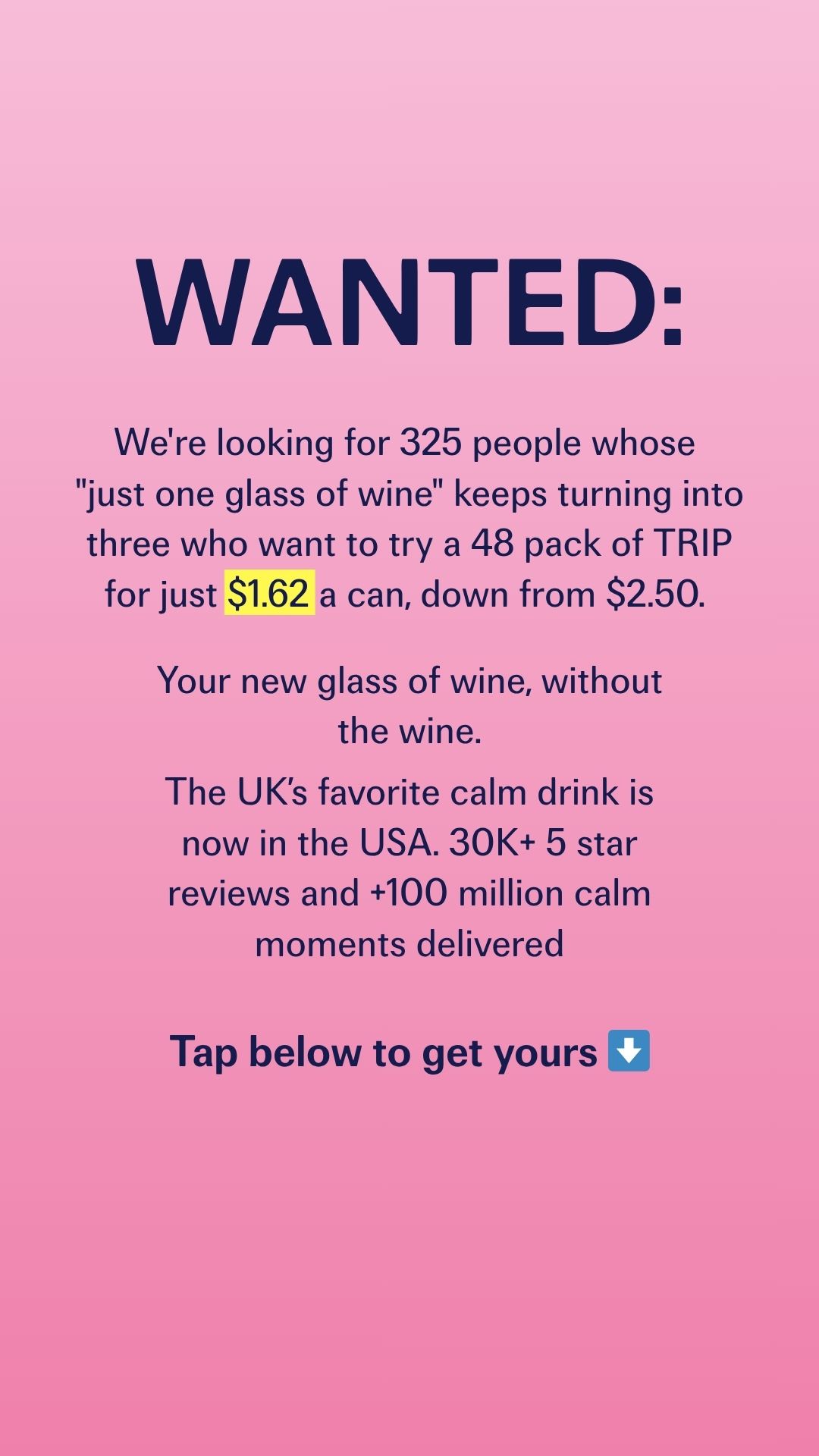 TRIP Facebook ad