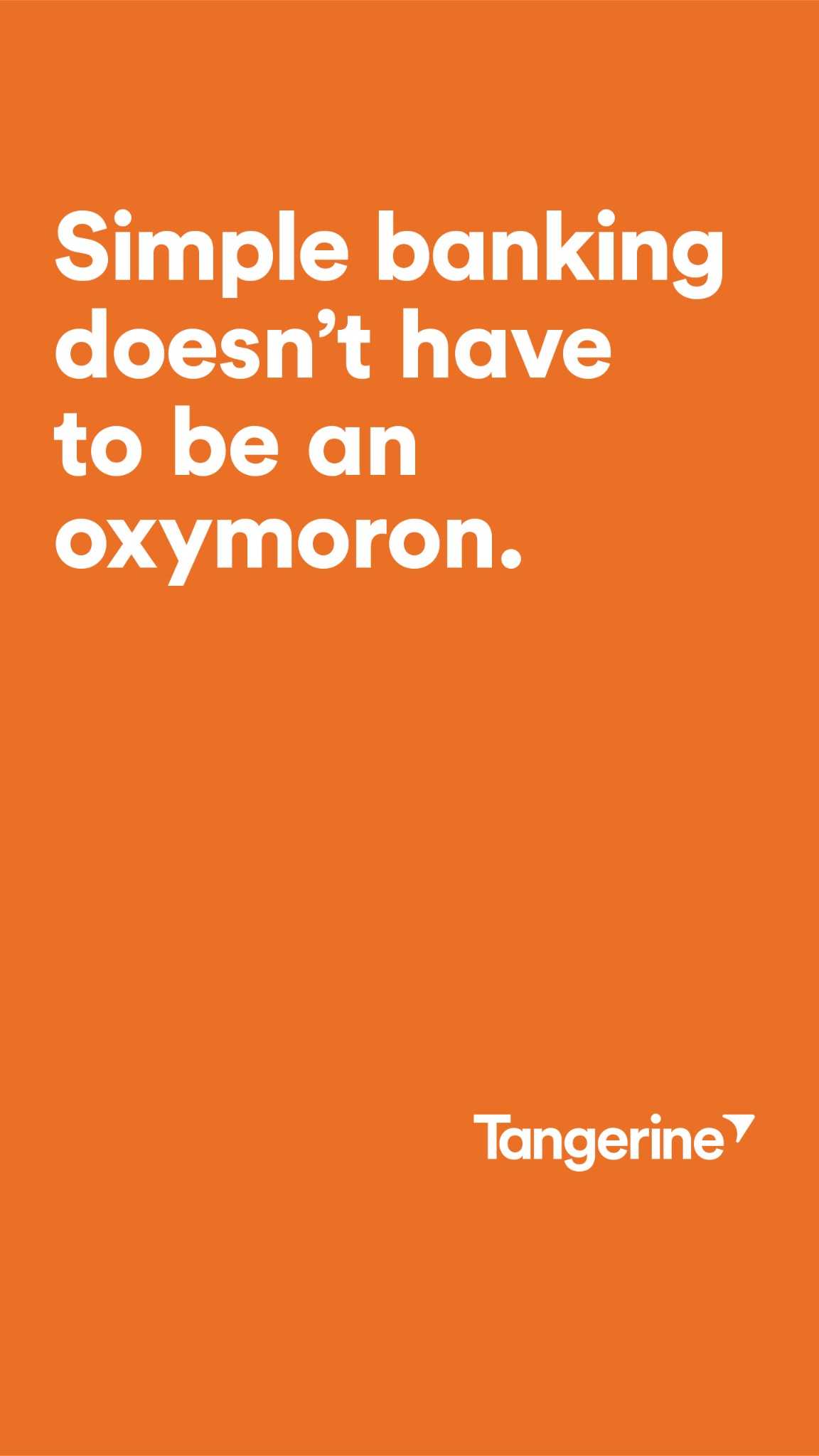 Tangerine Facebook ad