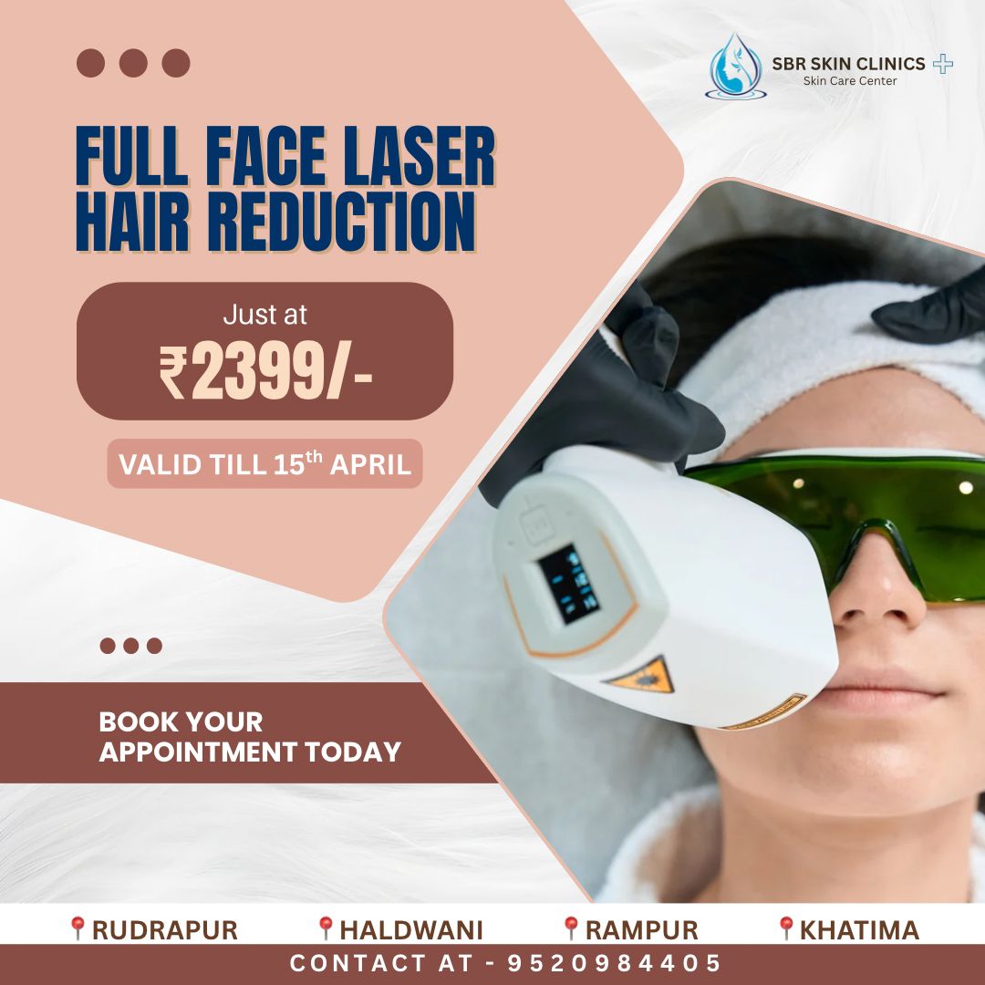 SBR Skin Clinics Facebook ad: BOOK YOUR APPOINTMENT NOW
