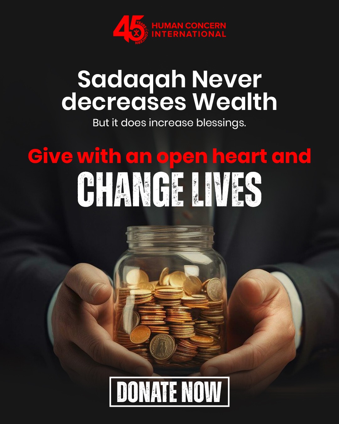 Human Concern International Facebook ad