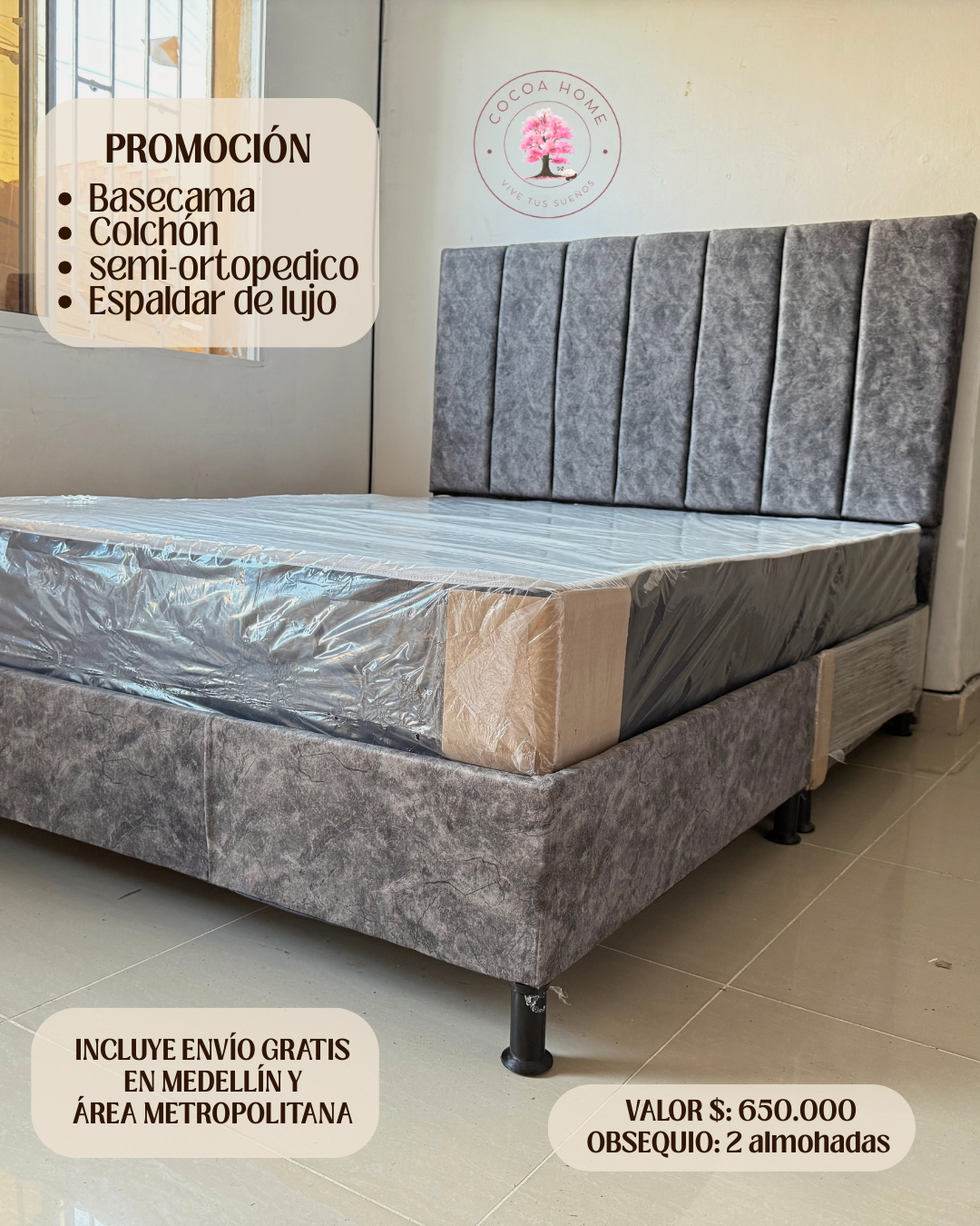 Cocoa Home Facebook ad: Chatea con nosotros