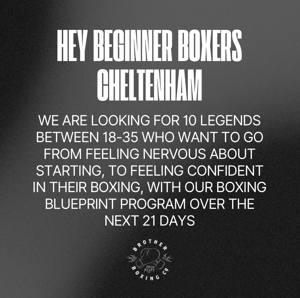 Brother Boxing Cheltenham Facebook ad: Build your boxing from the ground up