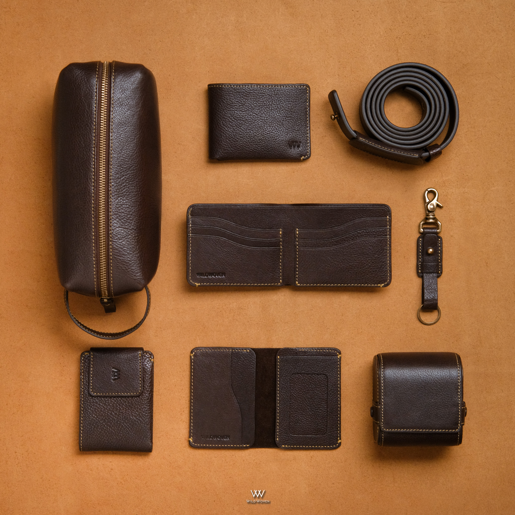 WildWoven Facebook ad: Get the finest leather accessories at WildWoven.