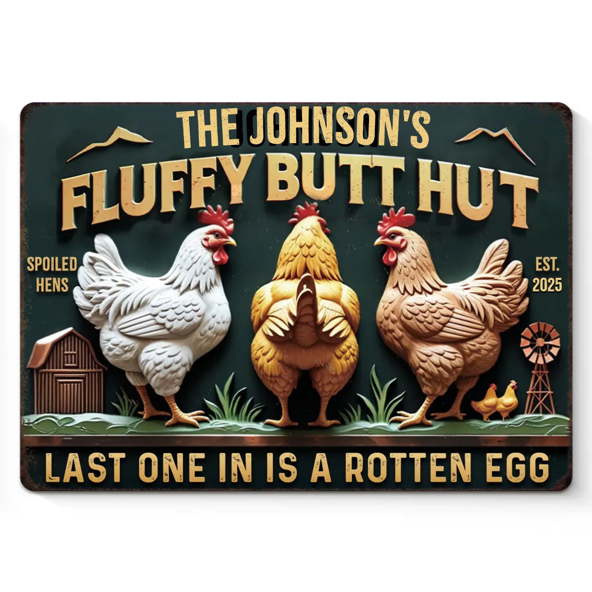 Pawfect House Global Facebook ad: This personalized metal sign celebrates the perfect mess…