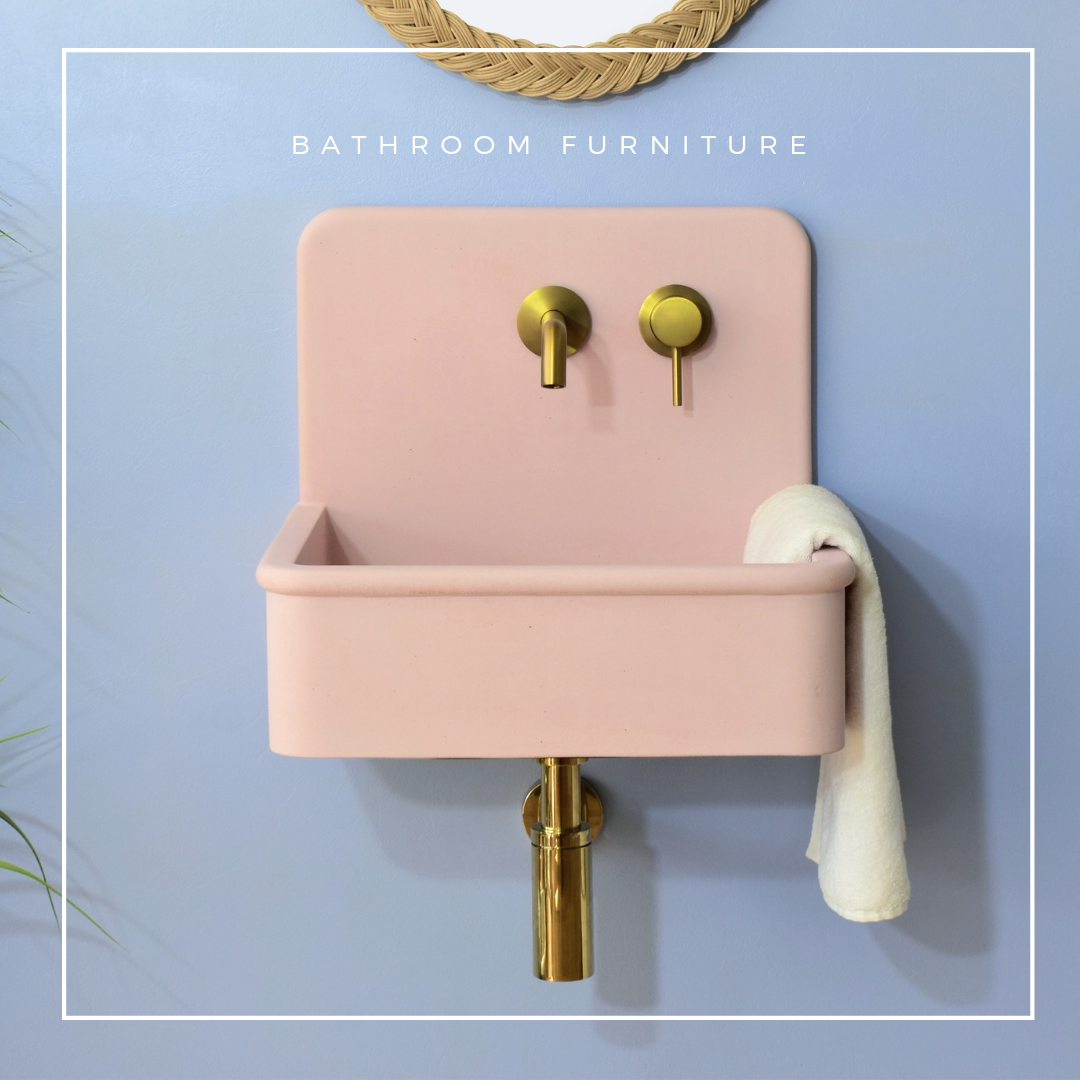 kreaconcrete Facebook ad: Bathroom furniture with a unique personality.