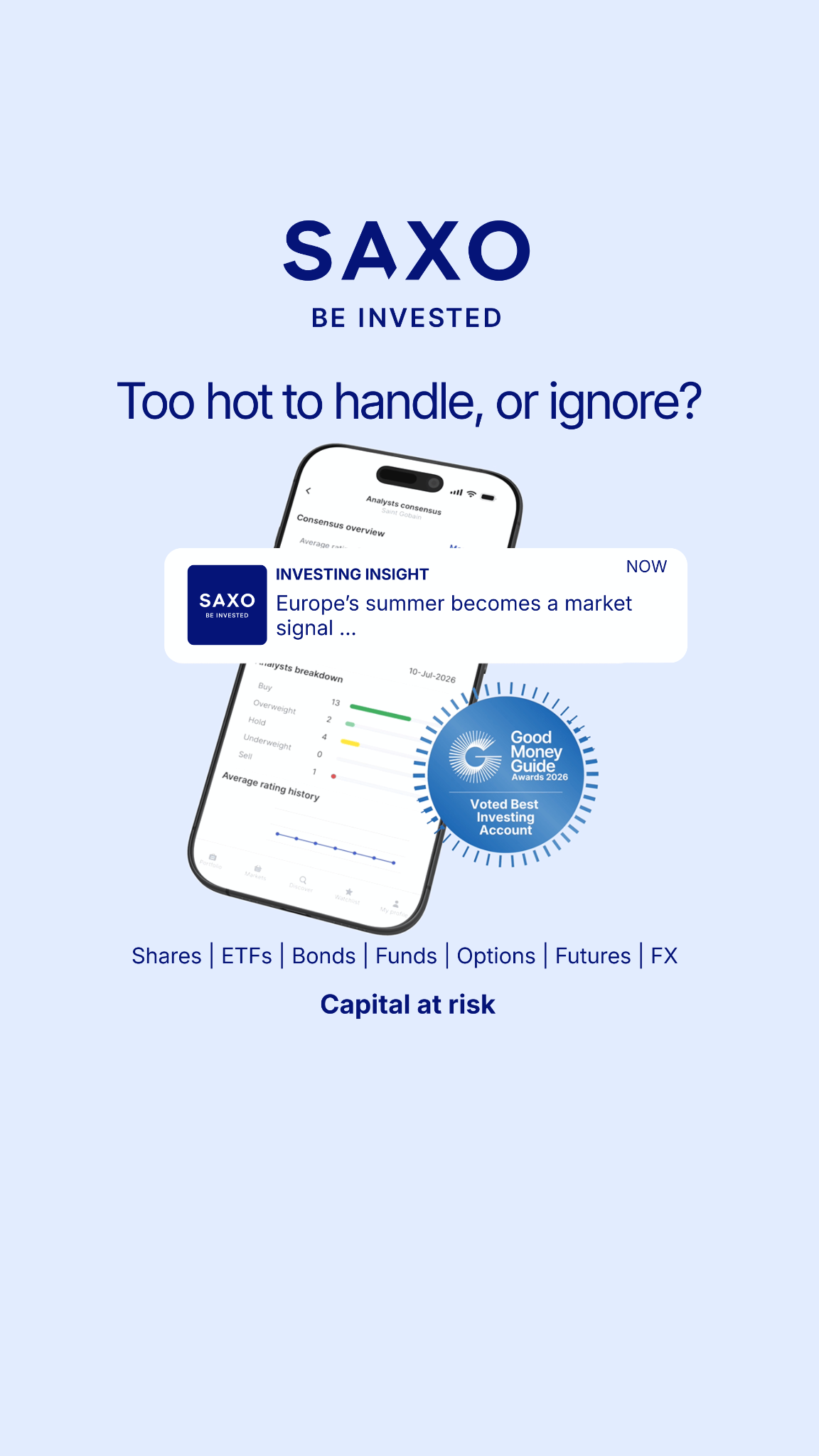 Saxo UK Facebook ad
