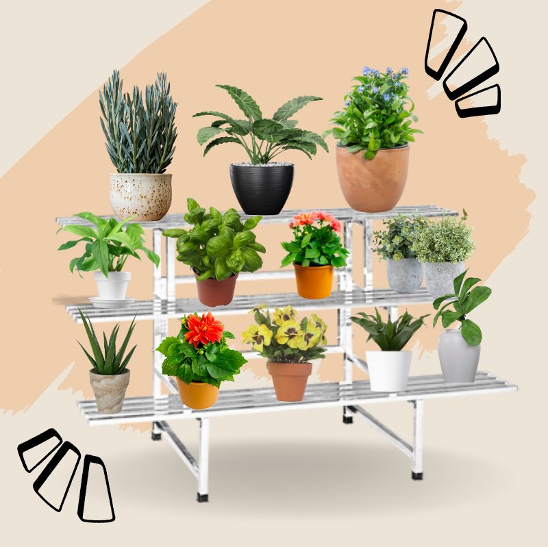 GVW Flower Rack Stainless Steel 白钢-花架 Facebook ad