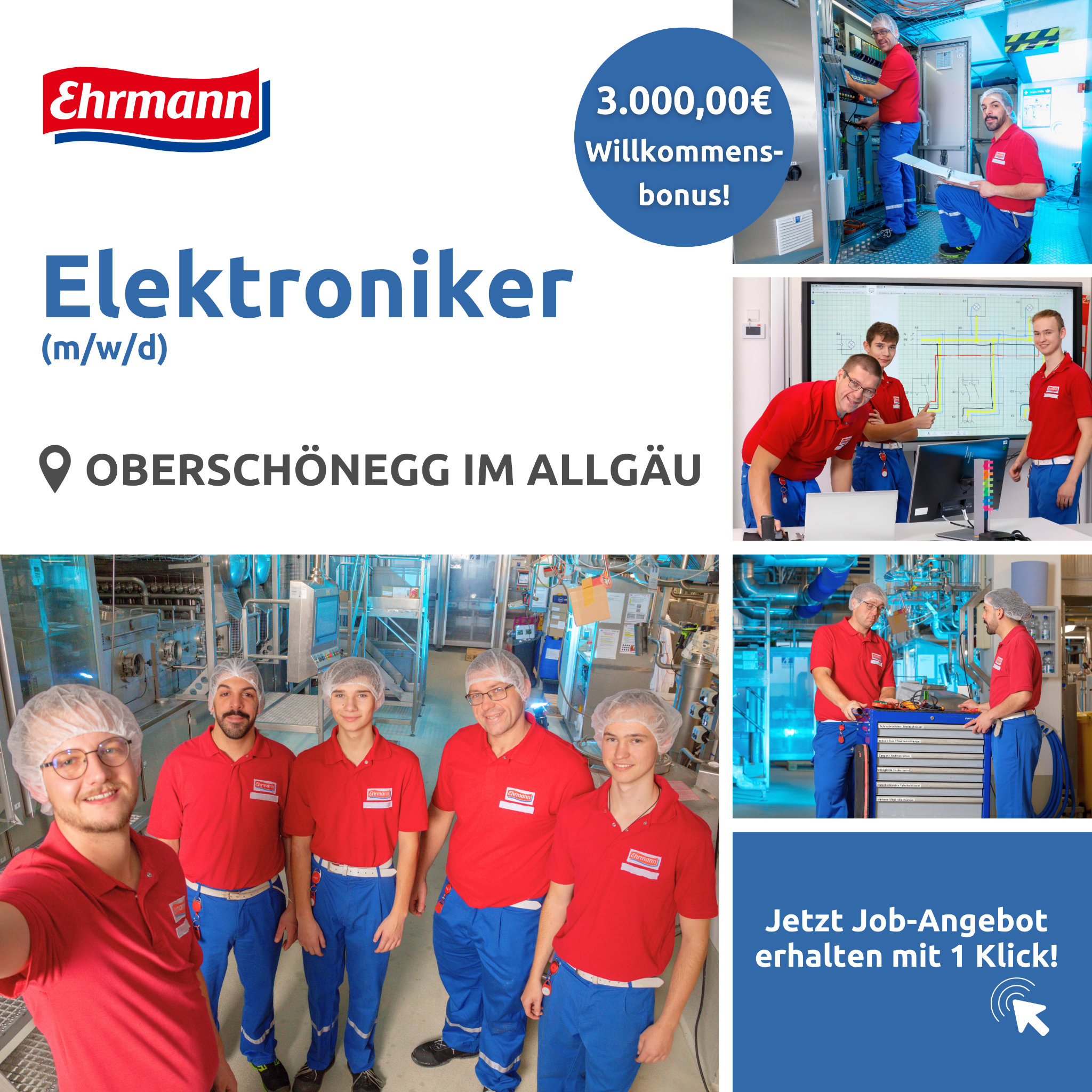 Candidate Flow Jobangebot: Elektroniker Facebook ad: Du möchtest ein unwiderstehliches Job-Angebot?