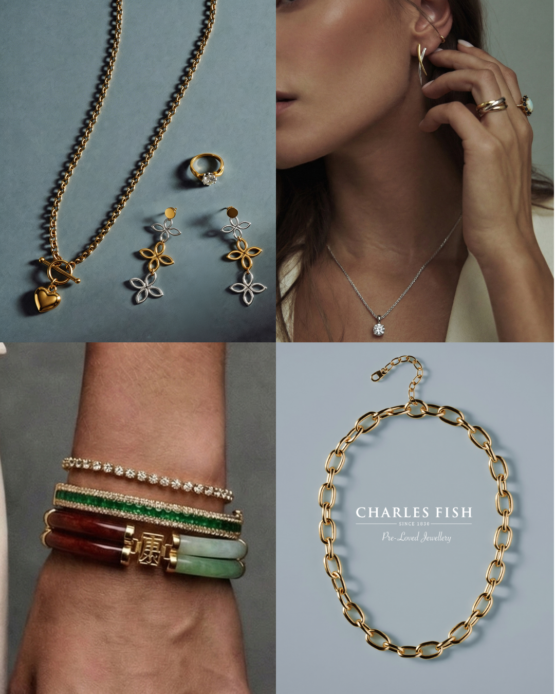 Charles Fish Facebook ad: Shop Pre-Owned Jewellery